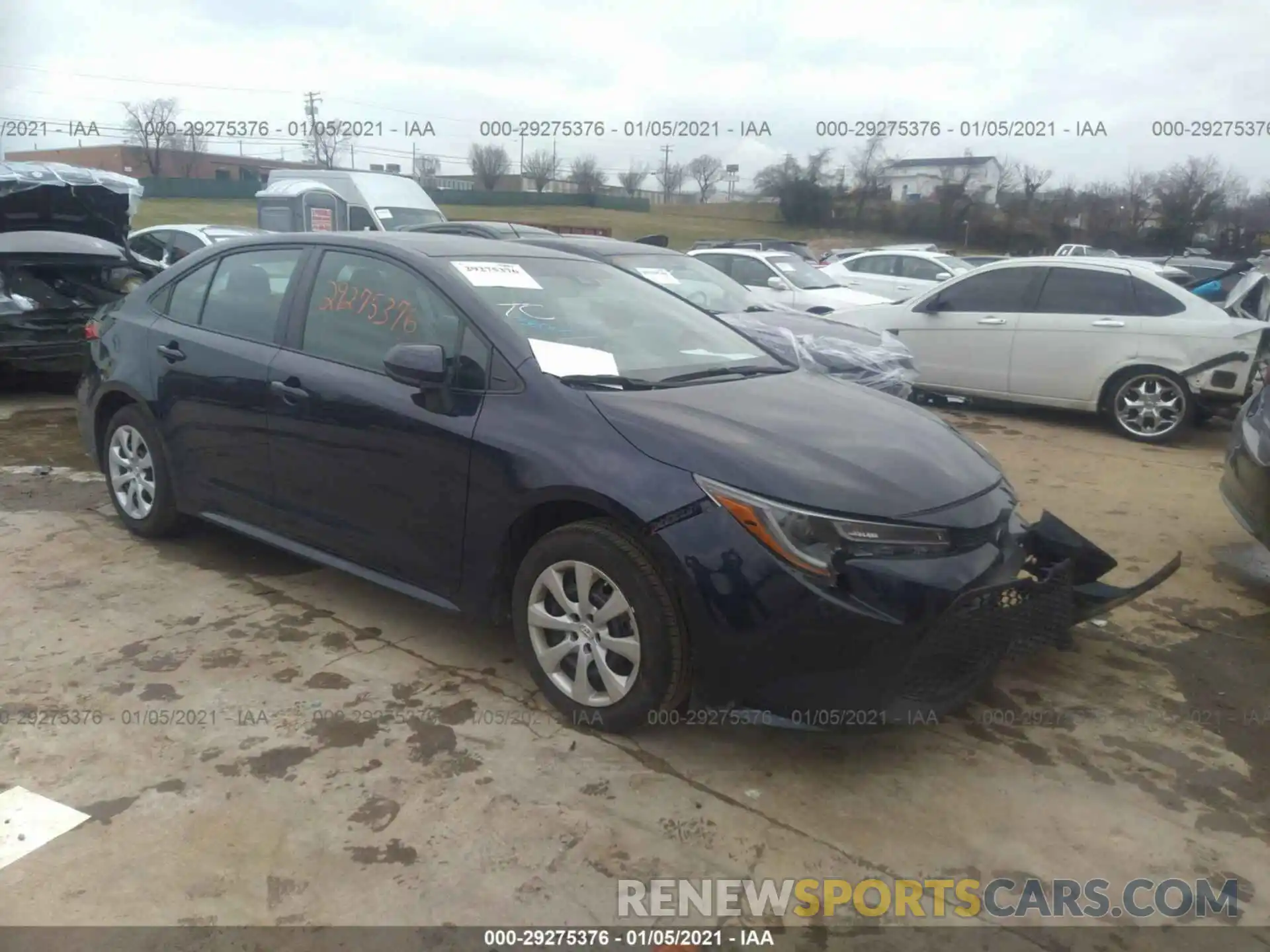 1 Photograph of a damaged car 5YFEPRAE9LP055248 TOYOTA COROLLA 2020