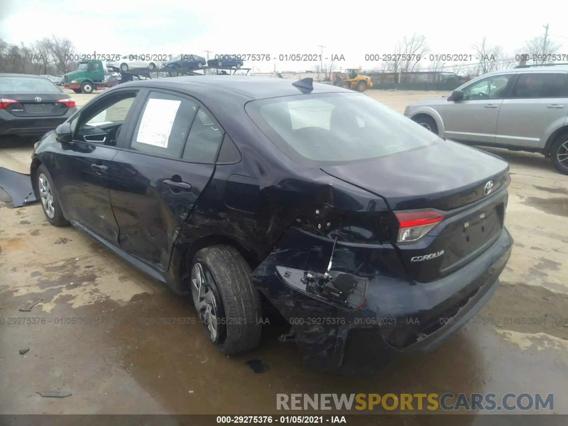 3 Photograph of a damaged car 5YFEPRAE9LP055248 TOYOTA COROLLA 2020