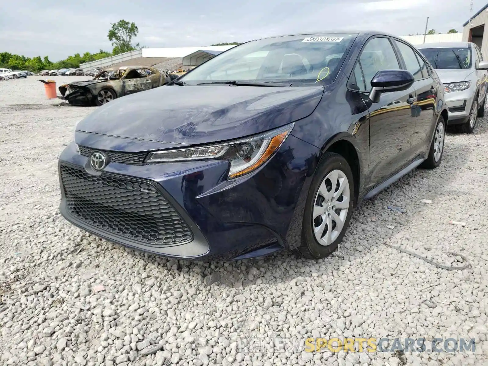 2 Photograph of a damaged car 5YFEPRAE9LP056075 TOYOTA COROLLA 2020