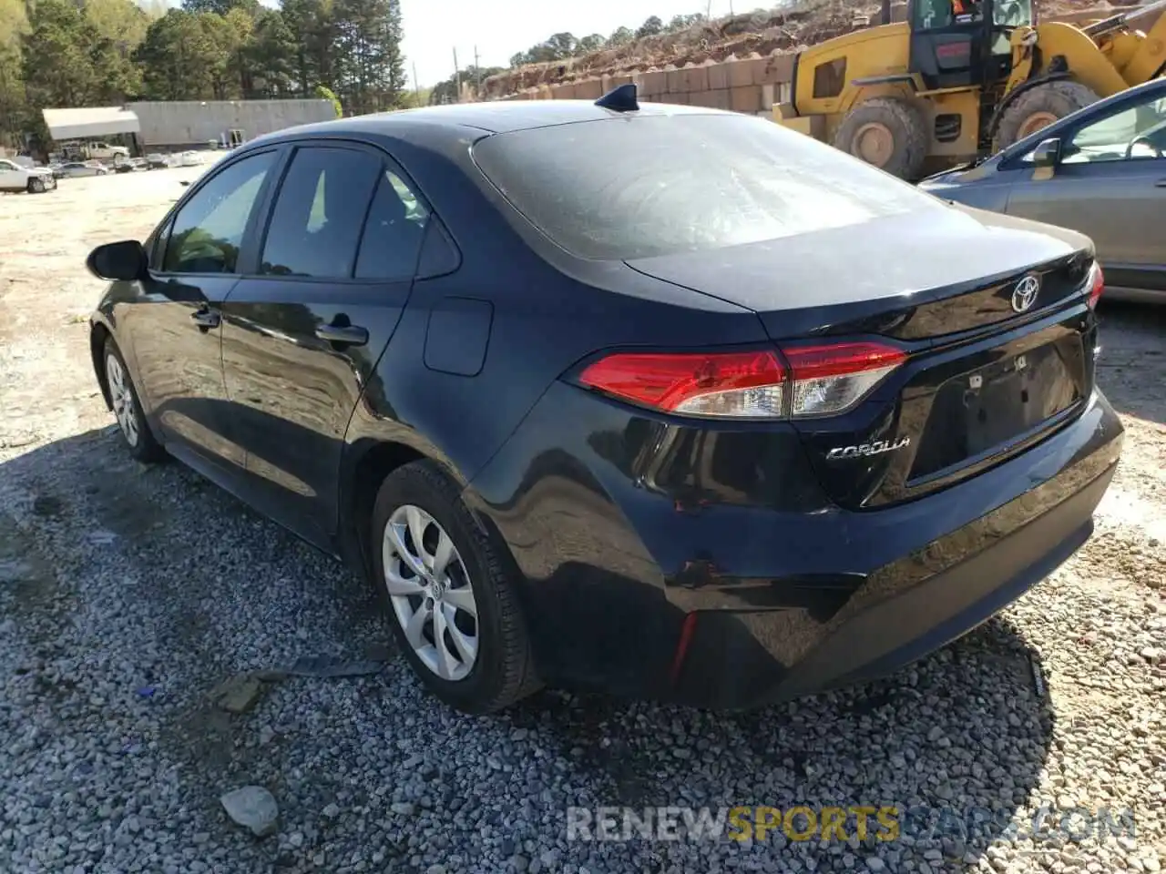 3 Photograph of a damaged car 5YFEPRAE9LP057209 TOYOTA COROLLA 2020