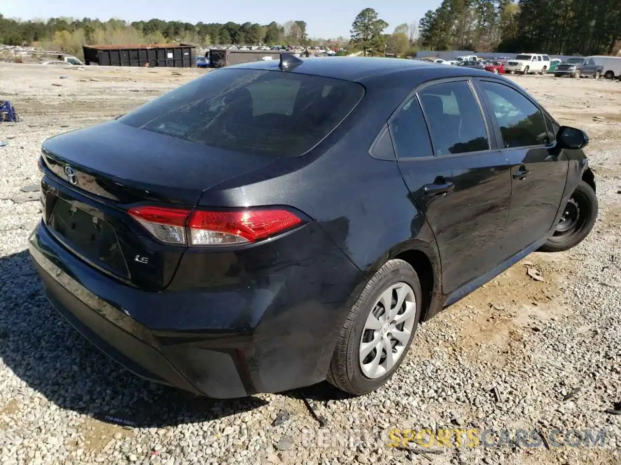 4 Photograph of a damaged car 5YFEPRAE9LP057209 TOYOTA COROLLA 2020