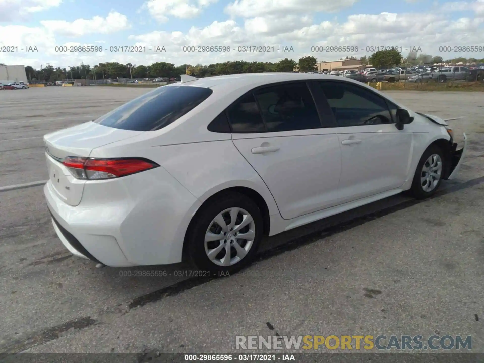 4 Photograph of a damaged car 5YFEPRAE9LP057940 TOYOTA COROLLA 2020