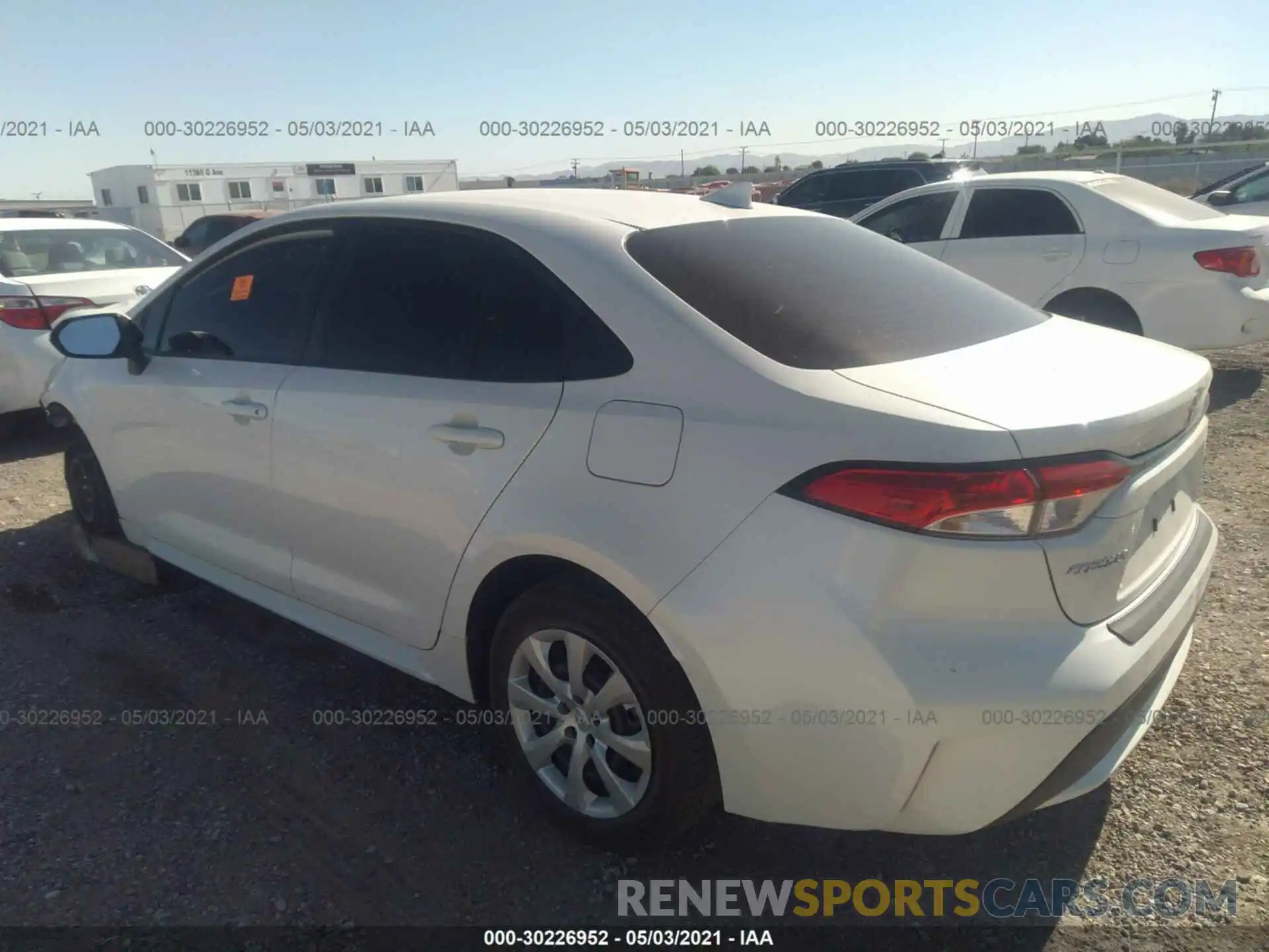 3 Photograph of a damaged car 5YFEPRAE9LP058103 TOYOTA COROLLA 2020