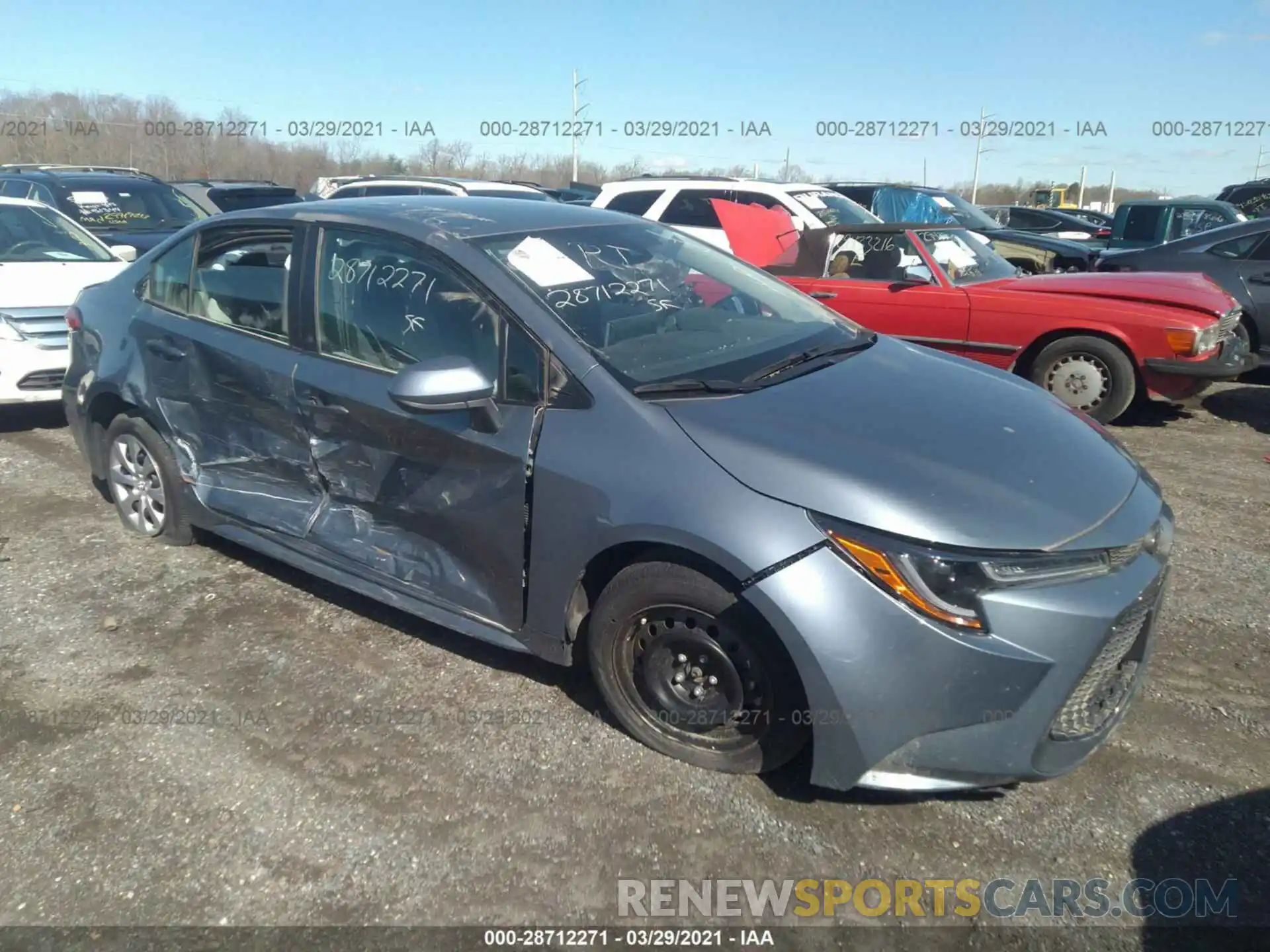 1 Photograph of a damaged car 5YFEPRAE9LP058280 TOYOTA COROLLA 2020