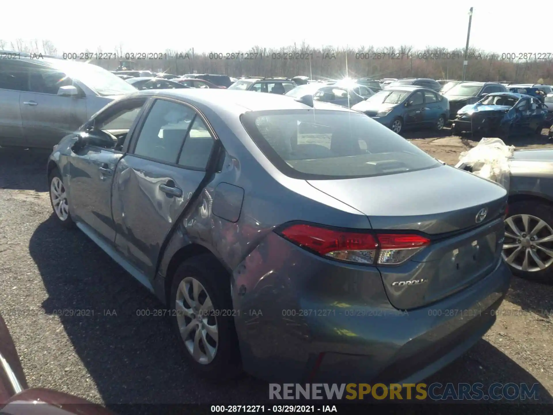 3 Photograph of a damaged car 5YFEPRAE9LP058280 TOYOTA COROLLA 2020