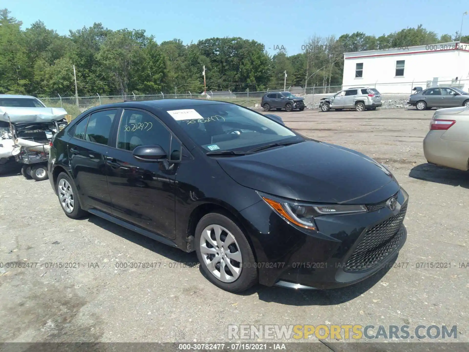 1 Photograph of a damaged car 5YFEPRAE9LP058649 TOYOTA COROLLA 2020