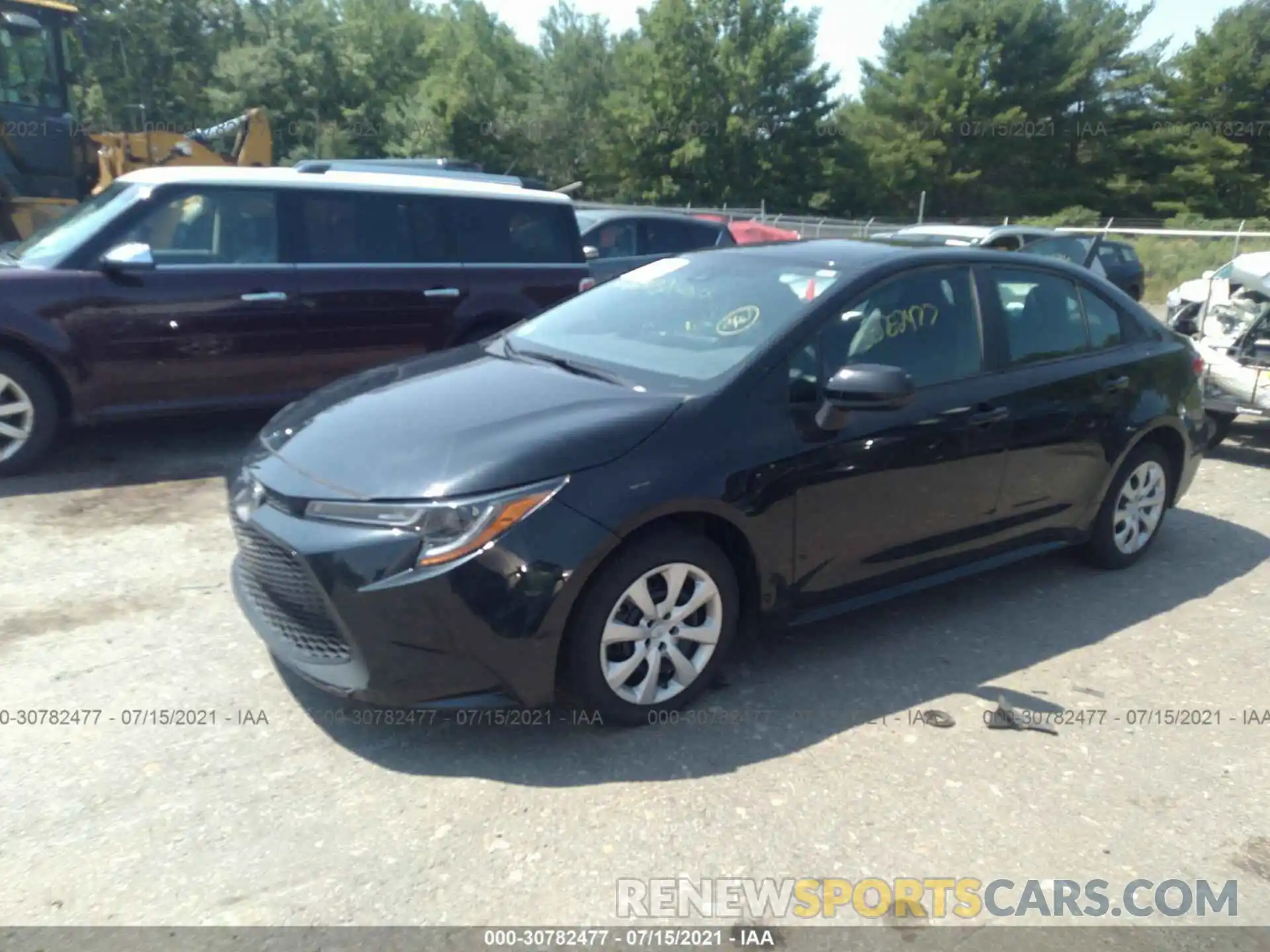 2 Photograph of a damaged car 5YFEPRAE9LP058649 TOYOTA COROLLA 2020