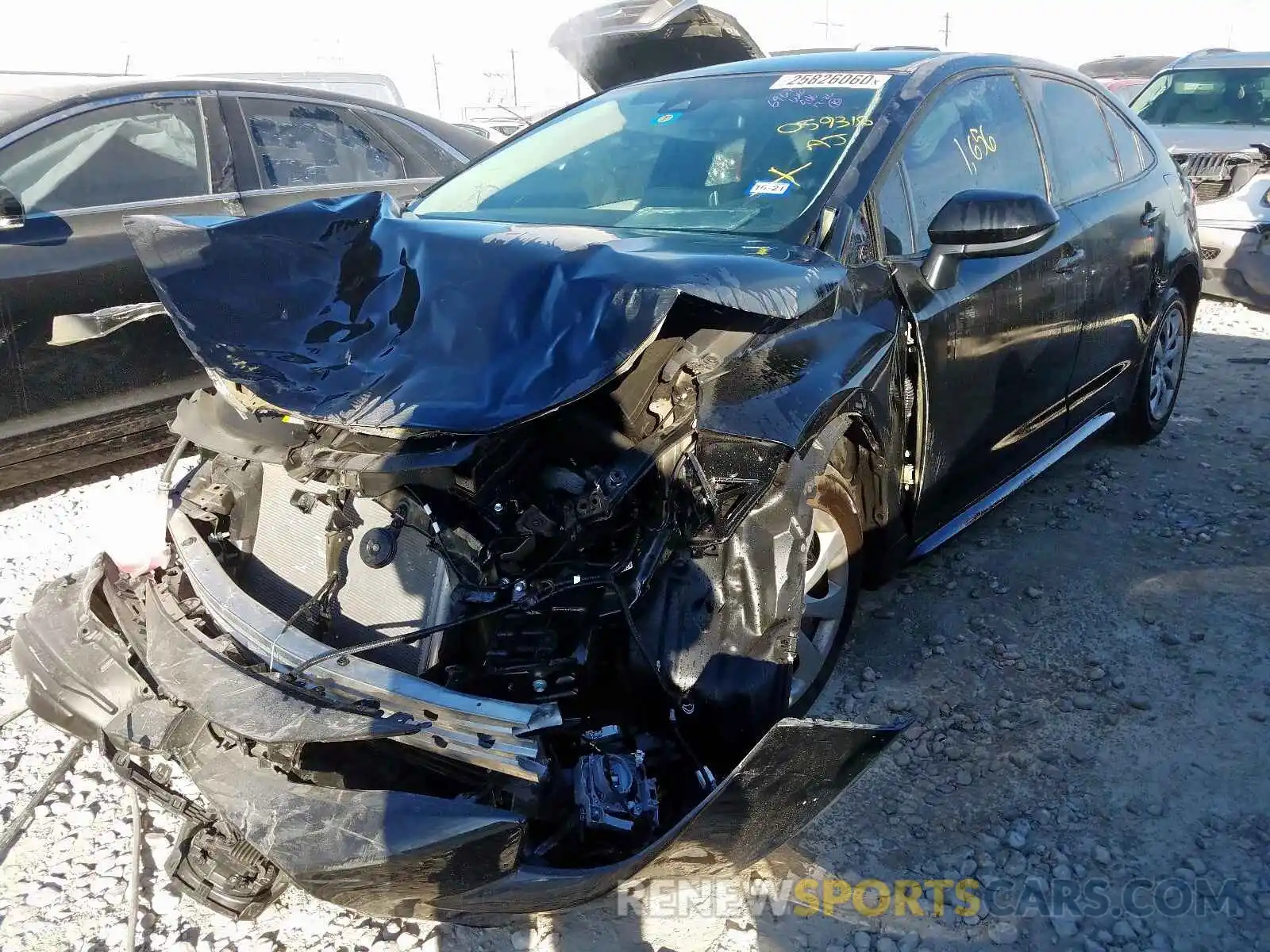 2 Photograph of a damaged car 5YFEPRAE9LP059316 TOYOTA COROLLA 2020