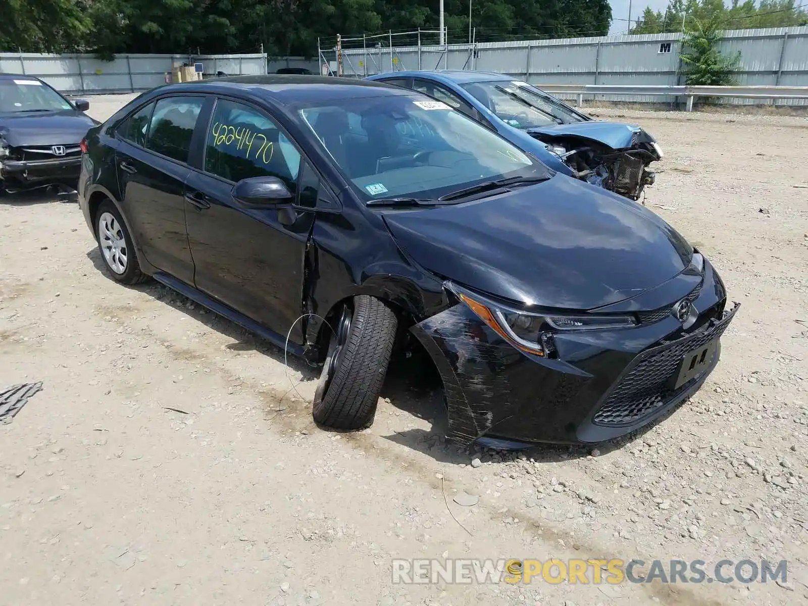 1 Photograph of a damaged car 5YFEPRAE9LP060434 TOYOTA COROLLA 2020