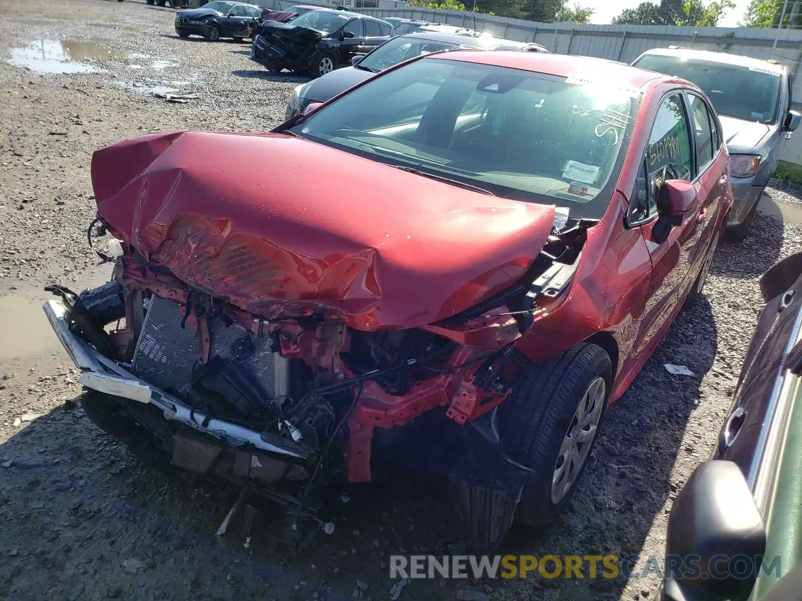 2 Photograph of a damaged car 5YFEPRAE9LP060482 TOYOTA COROLLA 2020