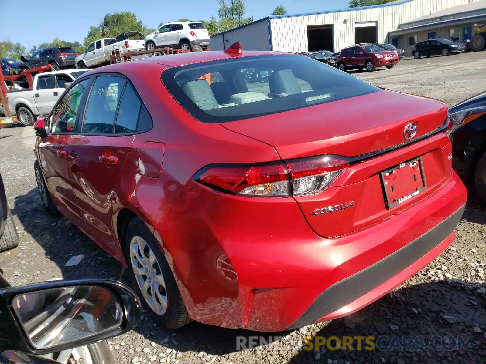 3 Photograph of a damaged car 5YFEPRAE9LP060482 TOYOTA COROLLA 2020