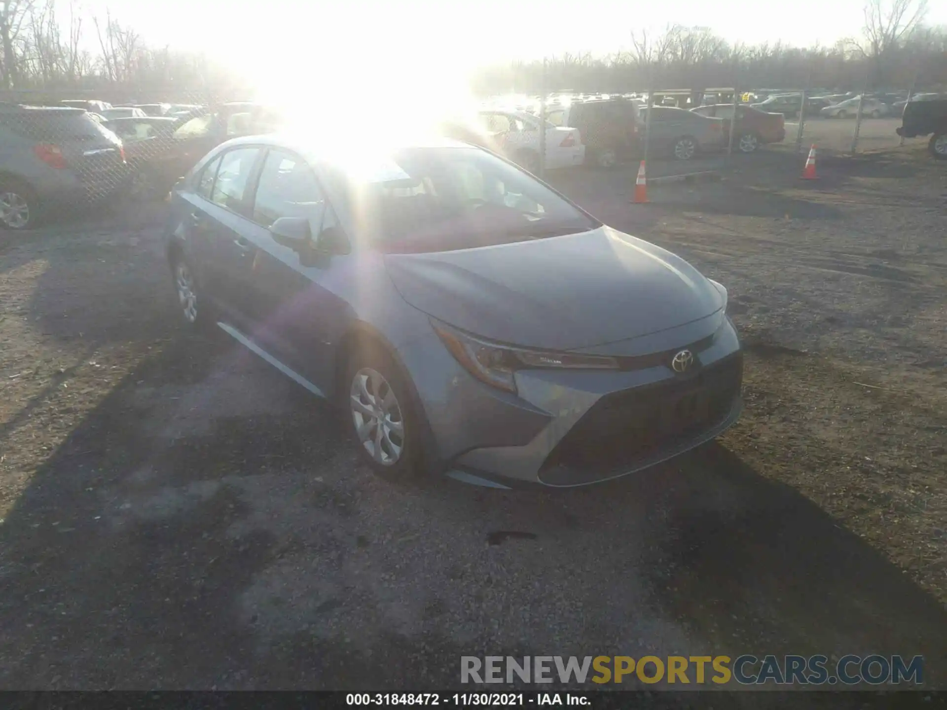 1 Photograph of a damaged car 5YFEPRAE9LP060675 TOYOTA COROLLA 2020