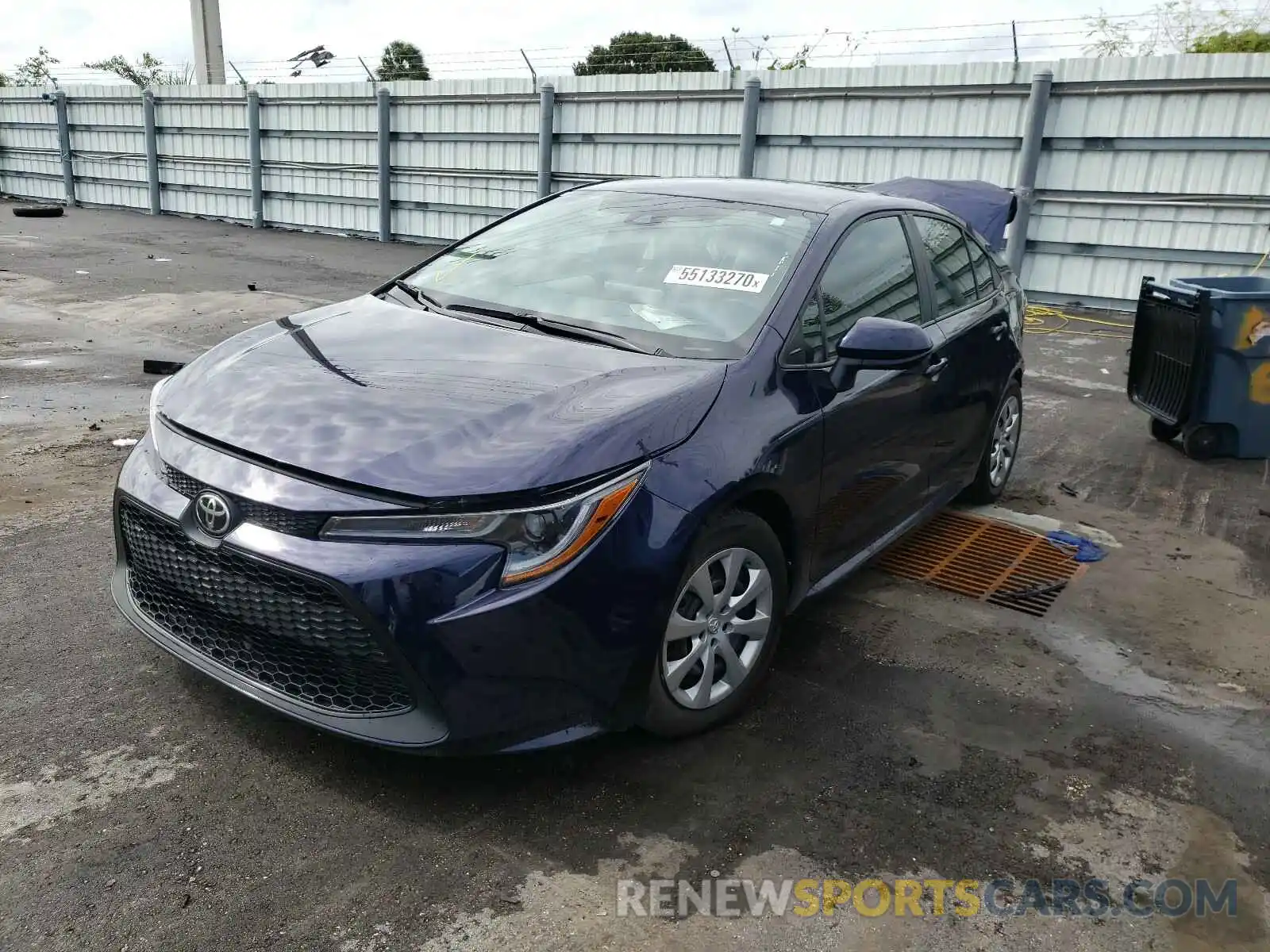 2 Photograph of a damaged car 5YFEPRAE9LP061373 TOYOTA COROLLA 2020