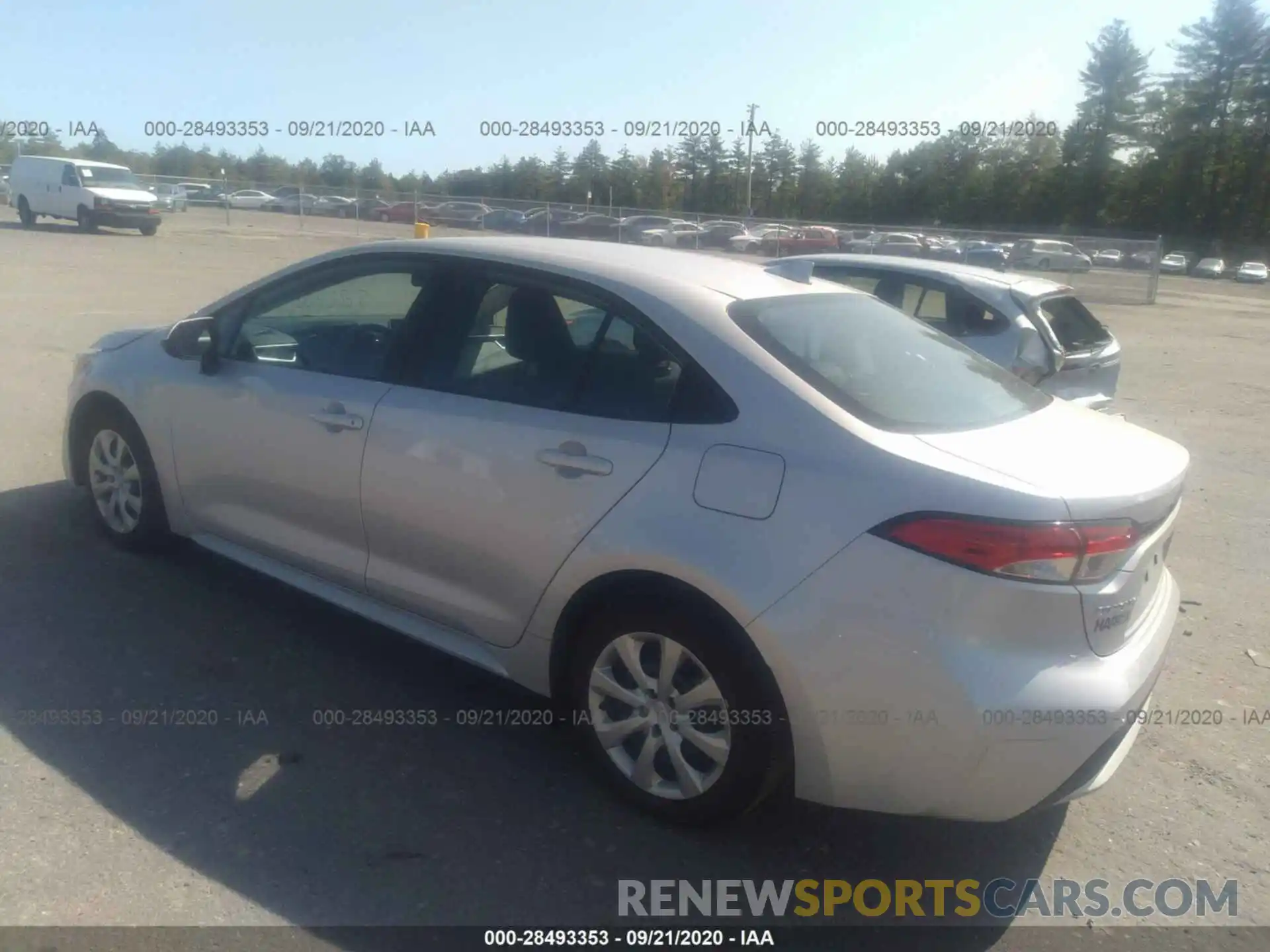 3 Photograph of a damaged car 5YFEPRAE9LP063317 TOYOTA COROLLA 2020