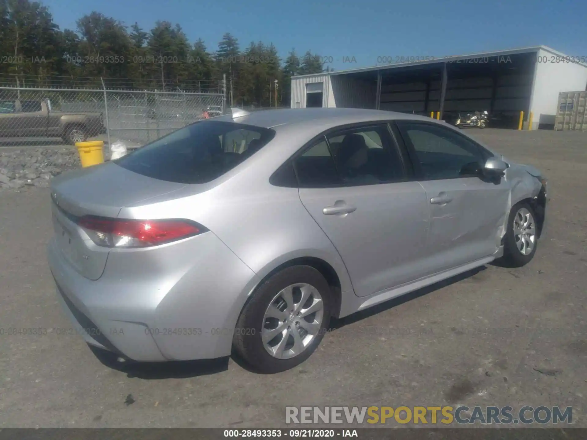 4 Photograph of a damaged car 5YFEPRAE9LP063317 TOYOTA COROLLA 2020