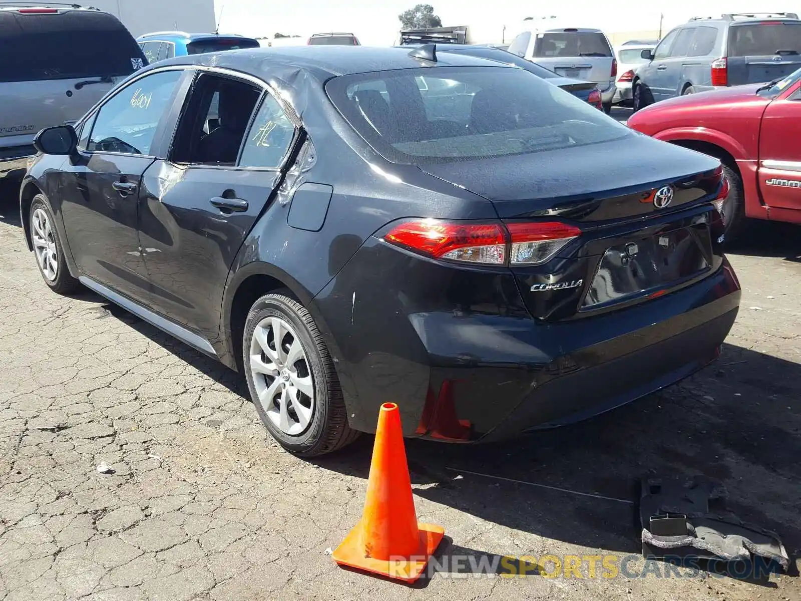 3 Photograph of a damaged car 5YFEPRAE9LP063432 TOYOTA COROLLA 2020