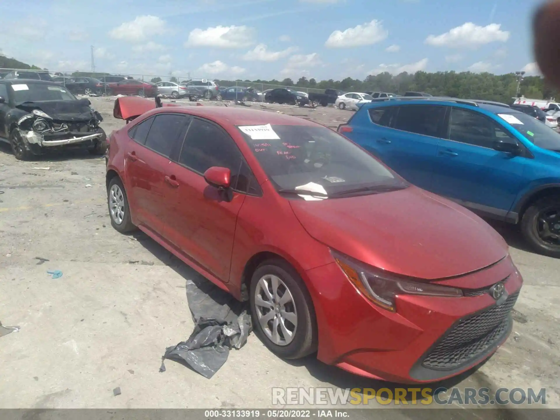 1 Photograph of a damaged car 5YFEPRAE9LP064385 TOYOTA COROLLA 2020