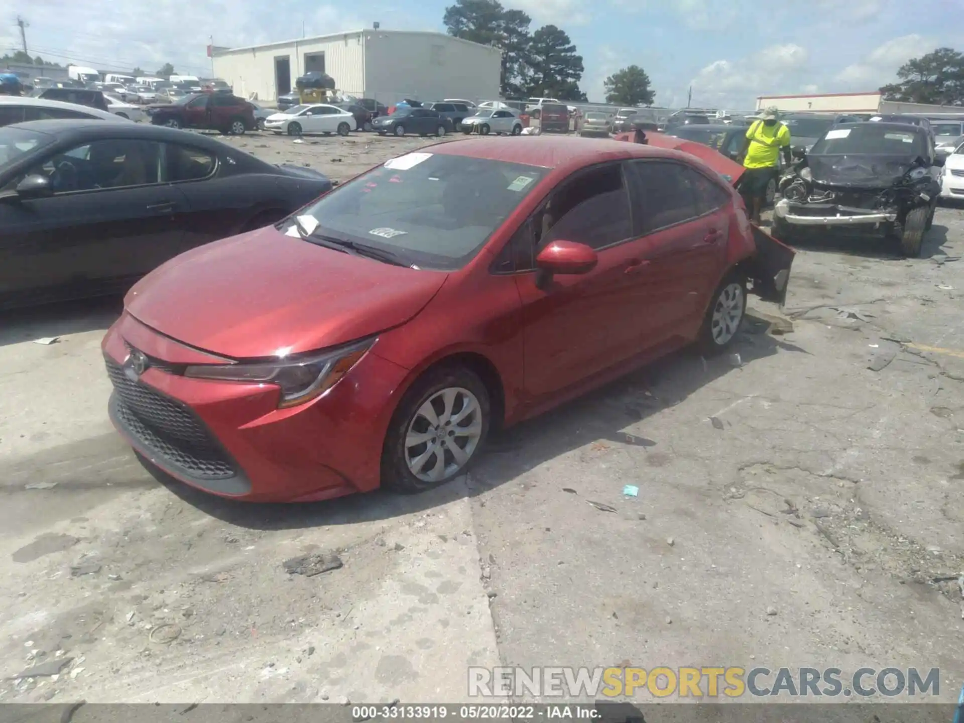 2 Photograph of a damaged car 5YFEPRAE9LP064385 TOYOTA COROLLA 2020