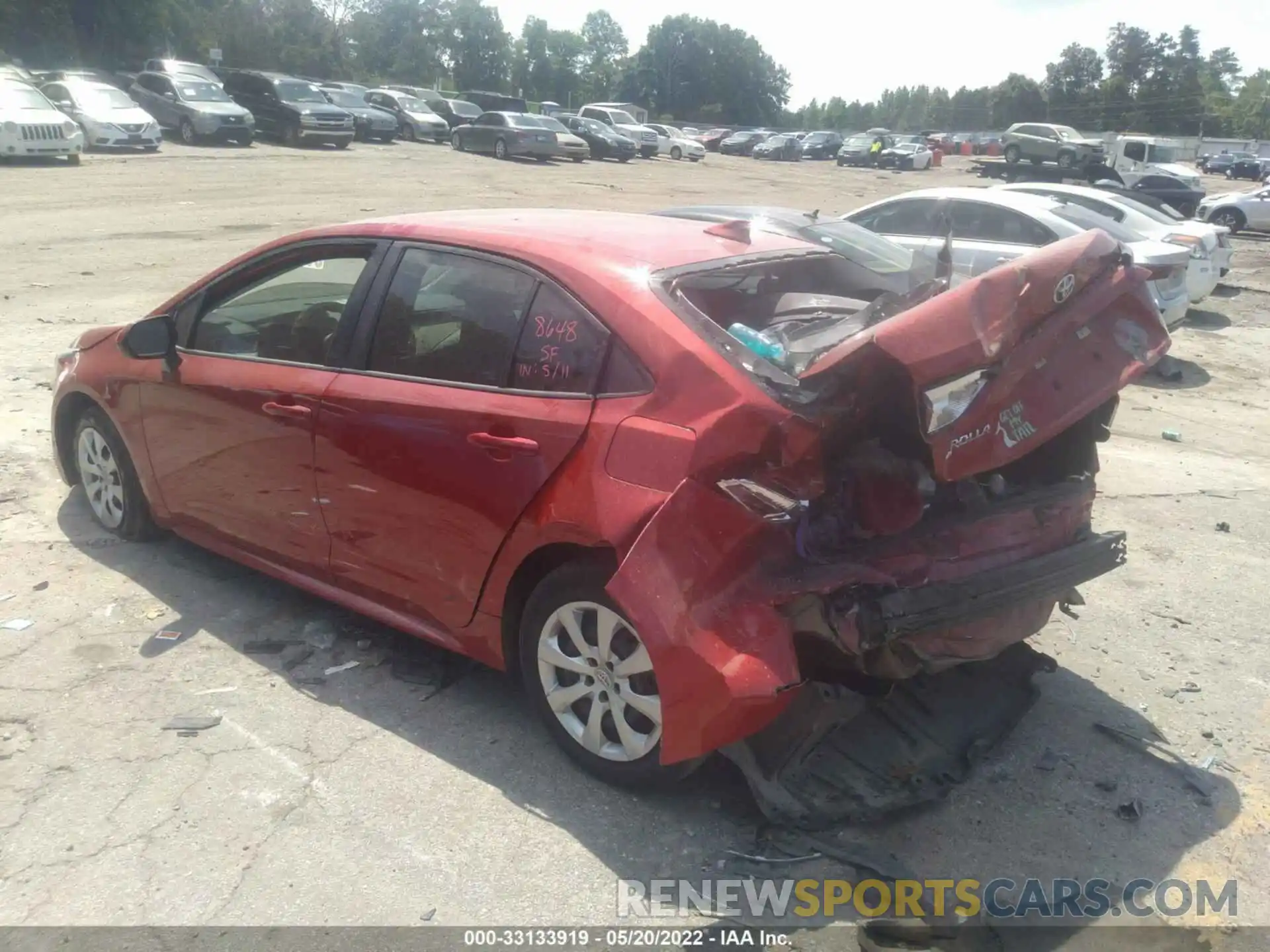 3 Photograph of a damaged car 5YFEPRAE9LP064385 TOYOTA COROLLA 2020