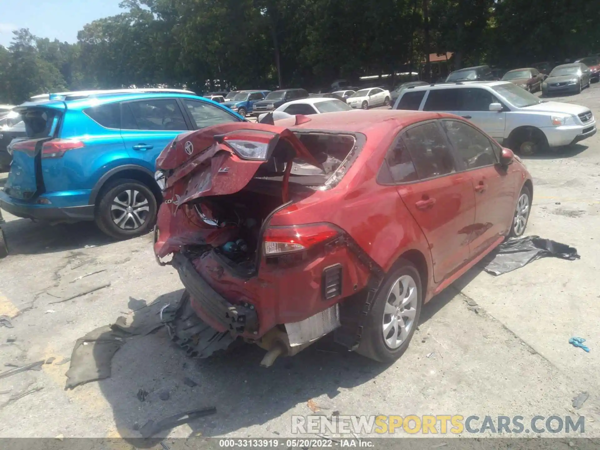 4 Photograph of a damaged car 5YFEPRAE9LP064385 TOYOTA COROLLA 2020