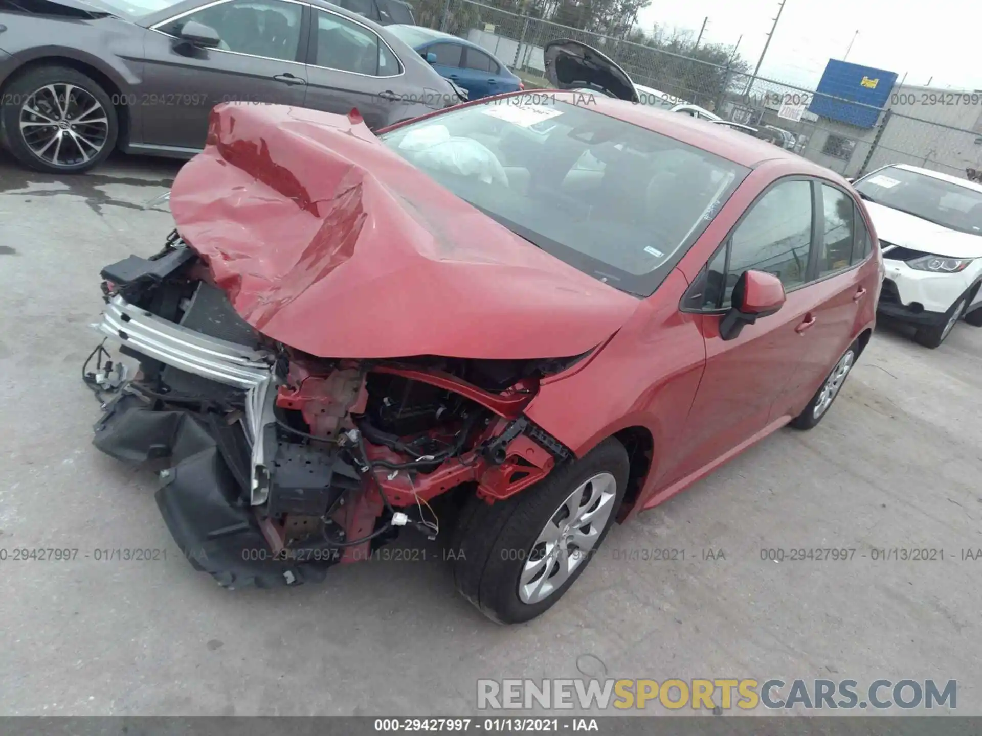 2 Photograph of a damaged car 5YFEPRAE9LP064922 TOYOTA COROLLA 2020