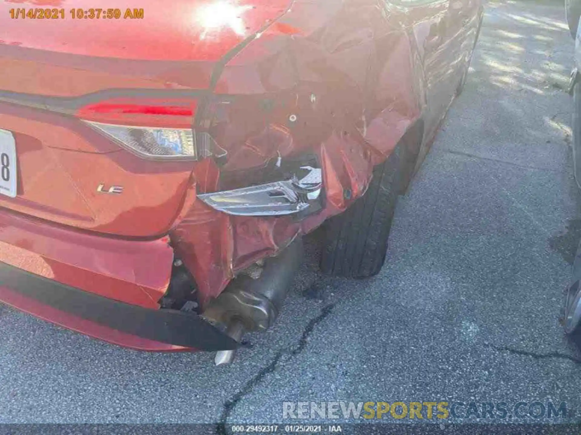 12 Photograph of a damaged car 5YFEPRAE9LP065973 TOYOTA COROLLA 2020