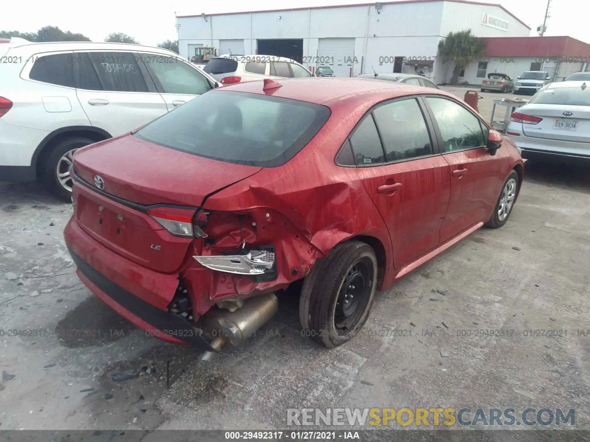 4 Photograph of a damaged car 5YFEPRAE9LP065973 TOYOTA COROLLA 2020