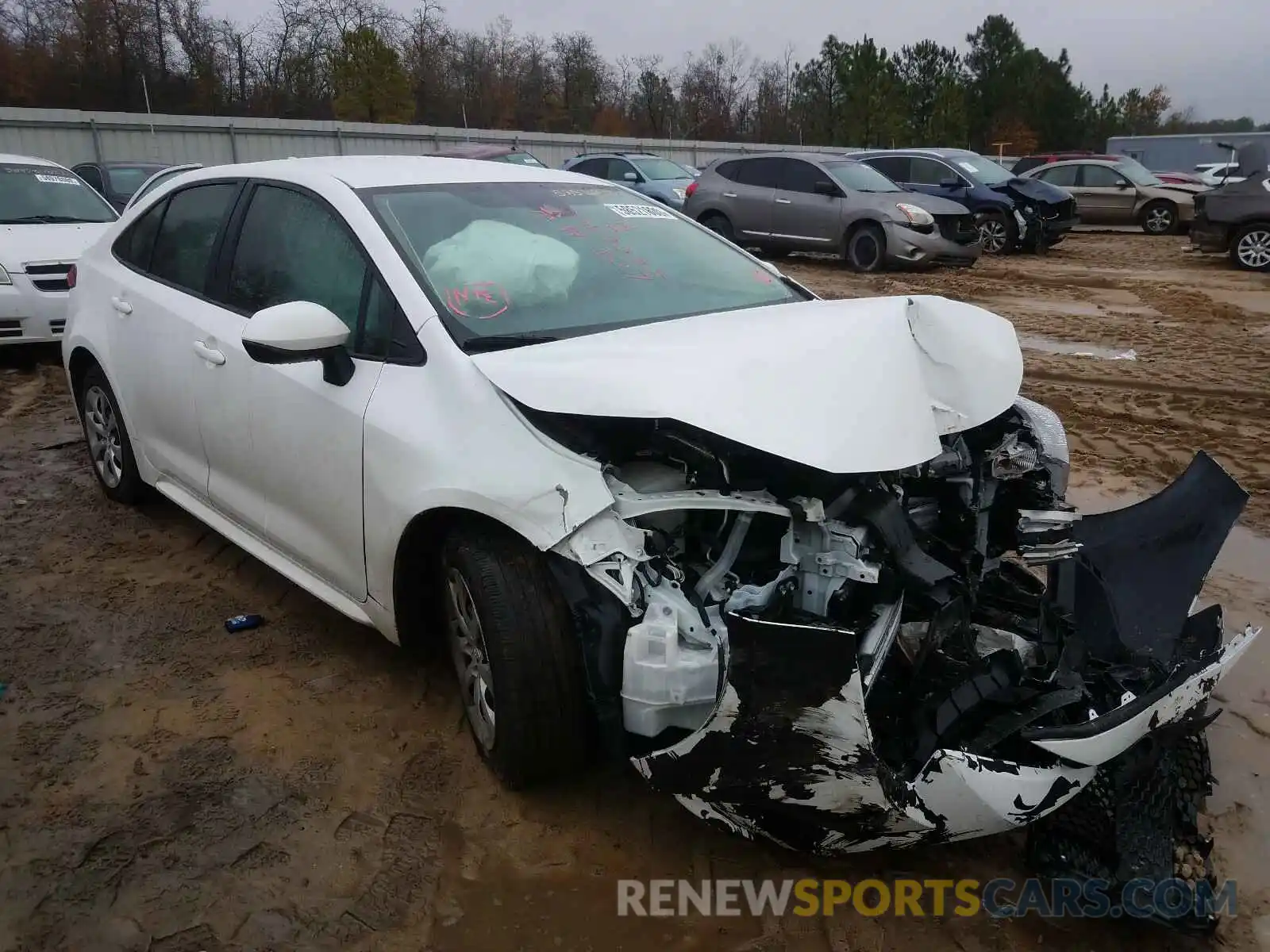 1 Photograph of a damaged car 5YFEPRAE9LP066184 TOYOTA COROLLA 2020