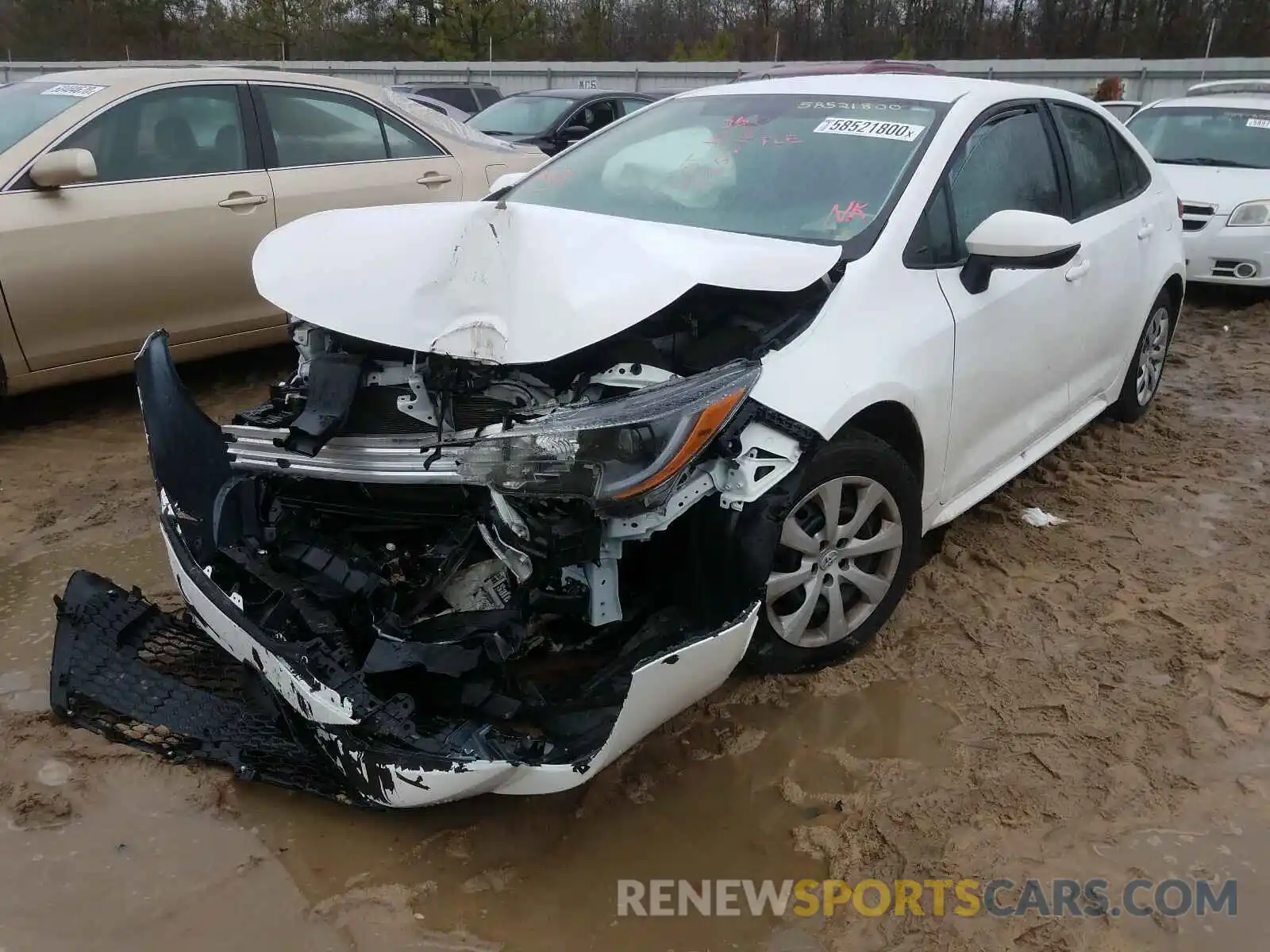 2 Photograph of a damaged car 5YFEPRAE9LP066184 TOYOTA COROLLA 2020