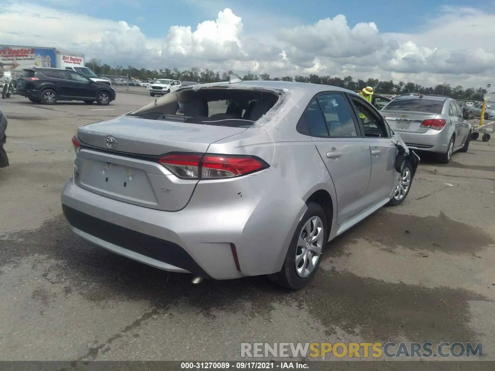 4 Photograph of a damaged car 5YFEPRAE9LP066315 TOYOTA COROLLA 2020