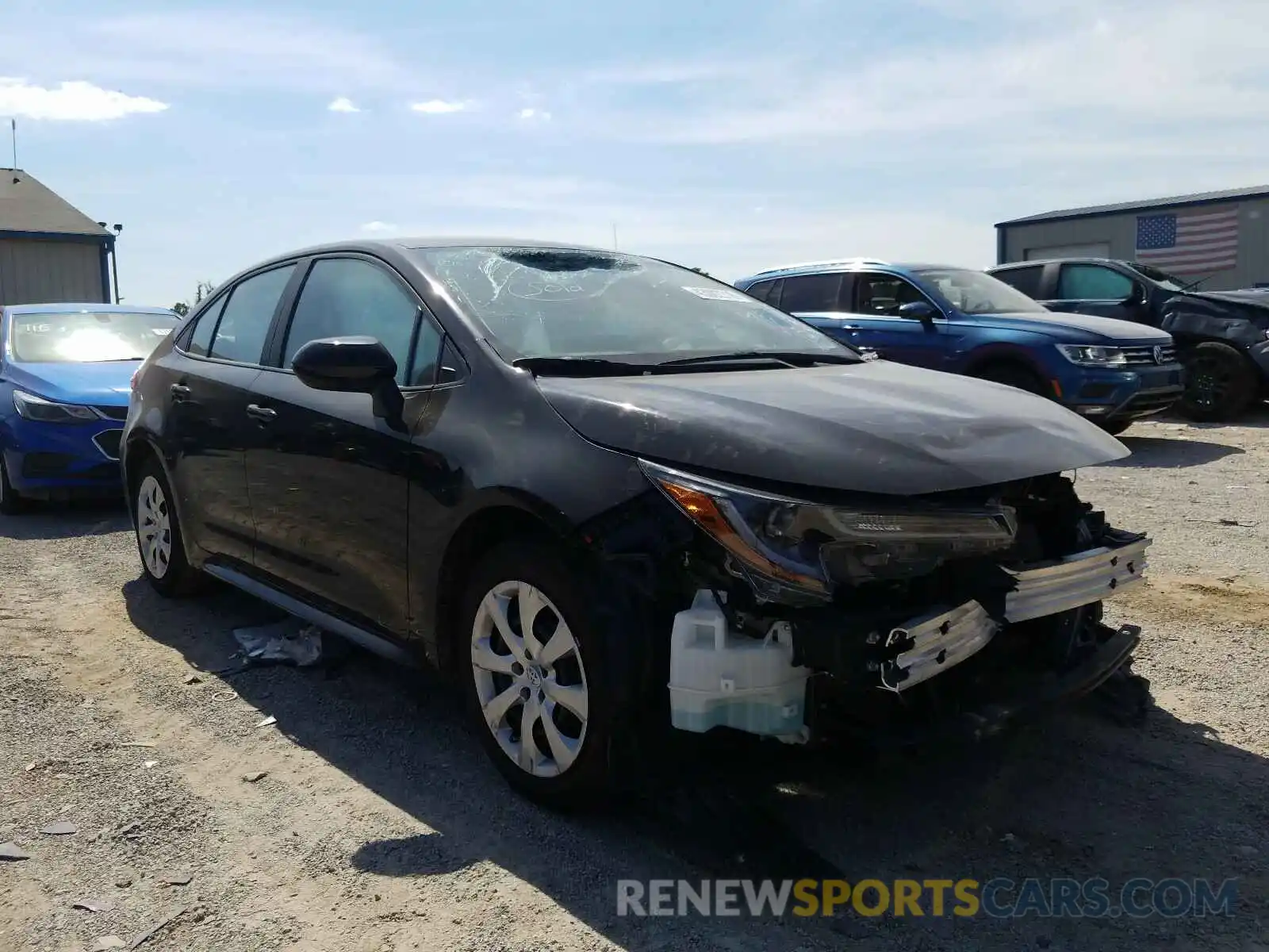 1 Photograph of a damaged car 5YFEPRAE9LP067819 TOYOTA COROLLA 2020