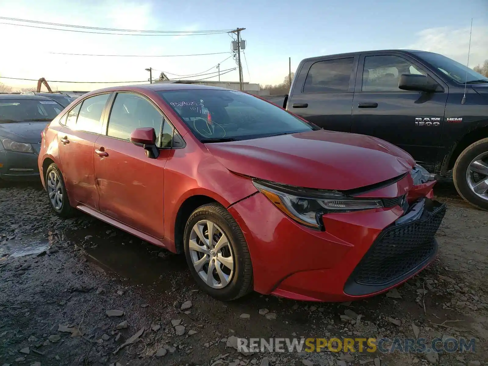 1 Photograph of a damaged car 5YFEPRAE9LP068260 TOYOTA COROLLA 2020