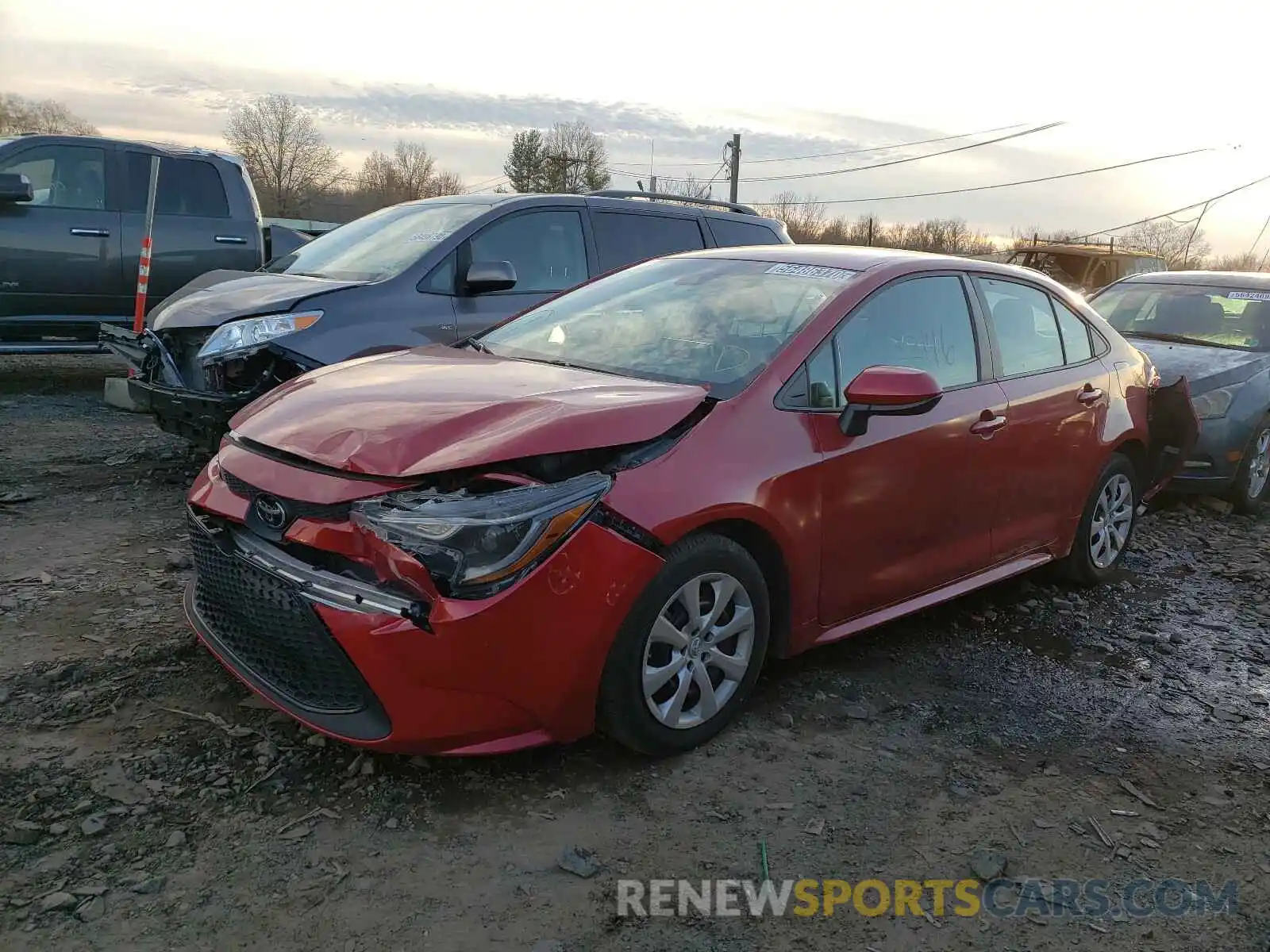 2 Photograph of a damaged car 5YFEPRAE9LP068260 TOYOTA COROLLA 2020