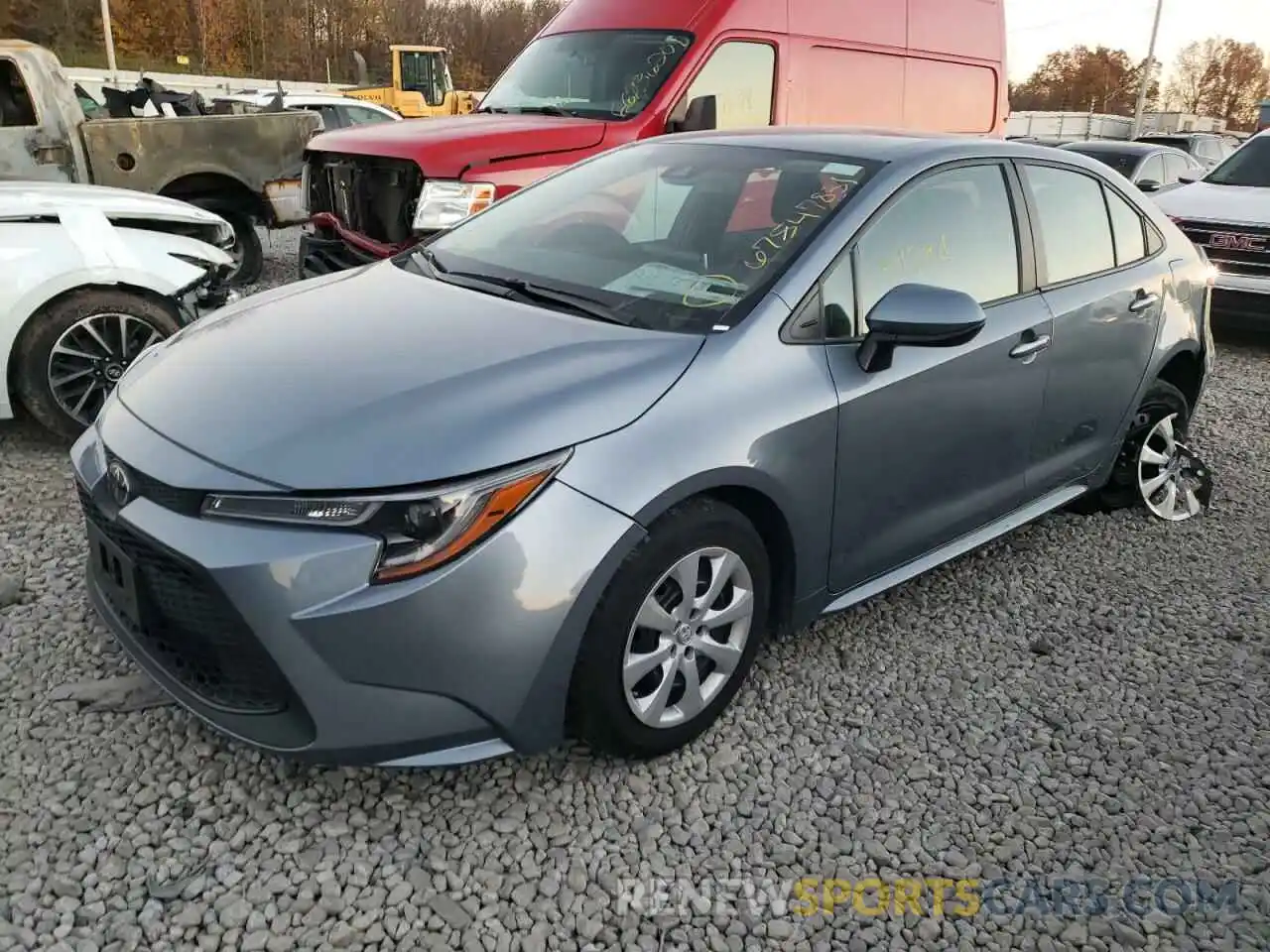 2 Photograph of a damaged car 5YFEPRAE9LP068792 TOYOTA COROLLA 2020