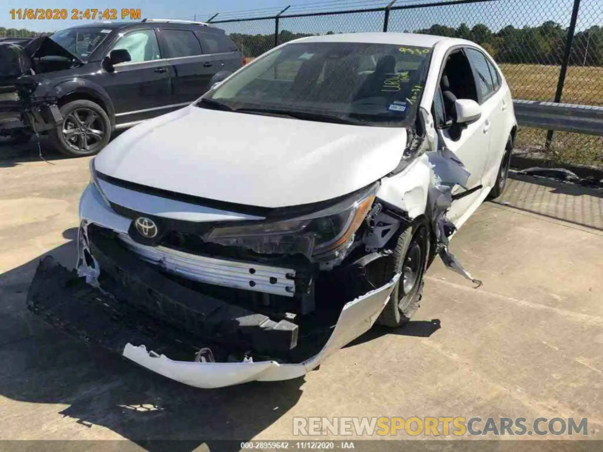 12 Photograph of a damaged car 5YFEPRAE9LP069330 TOYOTA COROLLA 2020