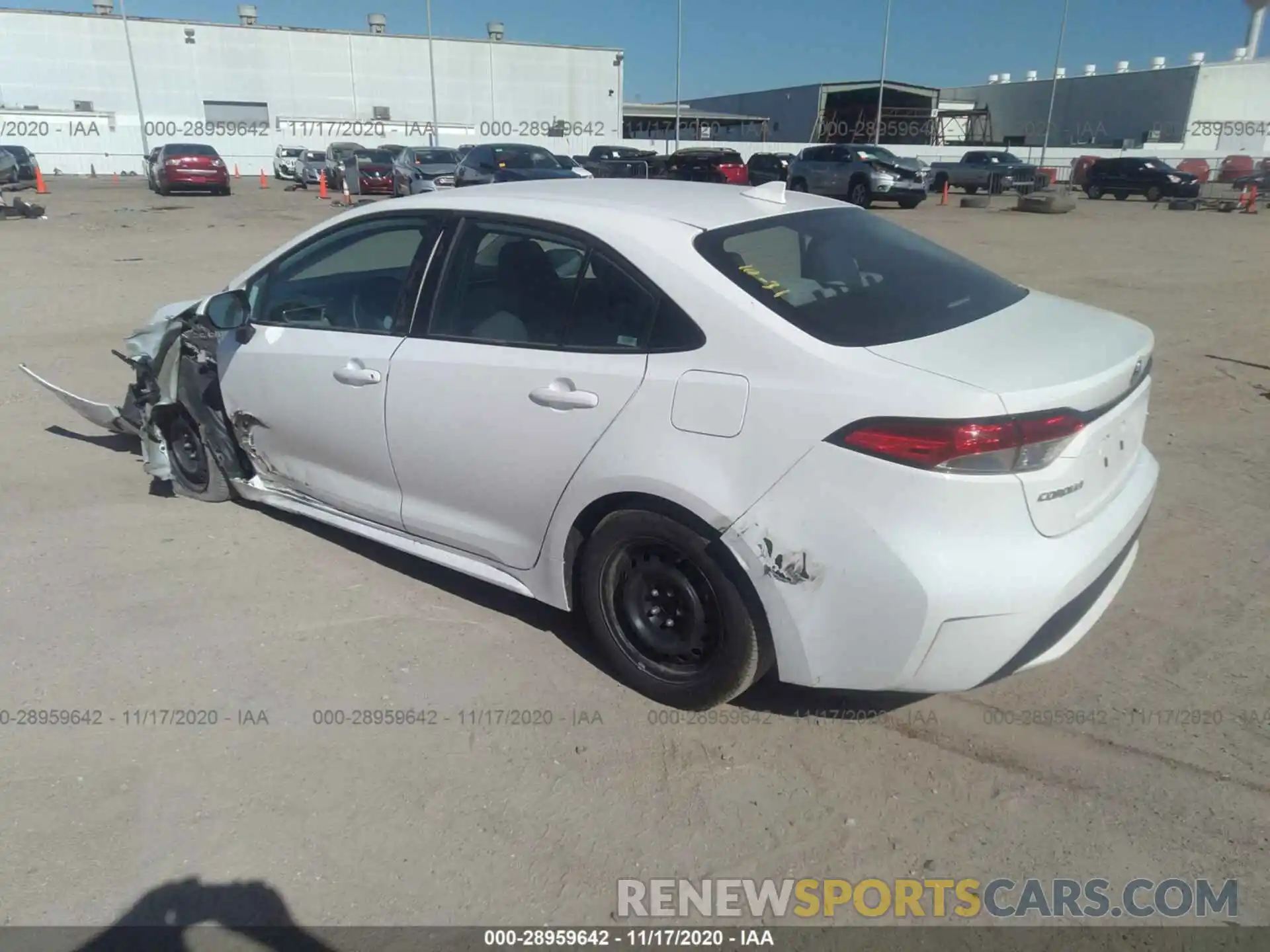 3 Photograph of a damaged car 5YFEPRAE9LP069330 TOYOTA COROLLA 2020