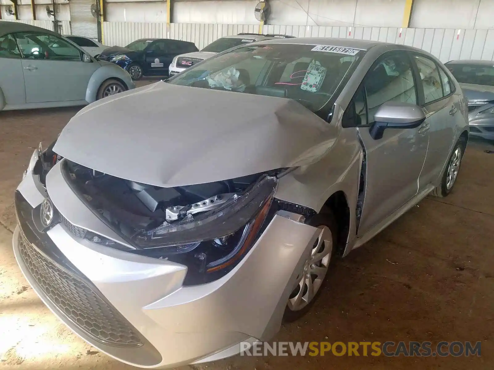 2 Photograph of a damaged car 5YFEPRAE9LP070459 TOYOTA COROLLA 2020