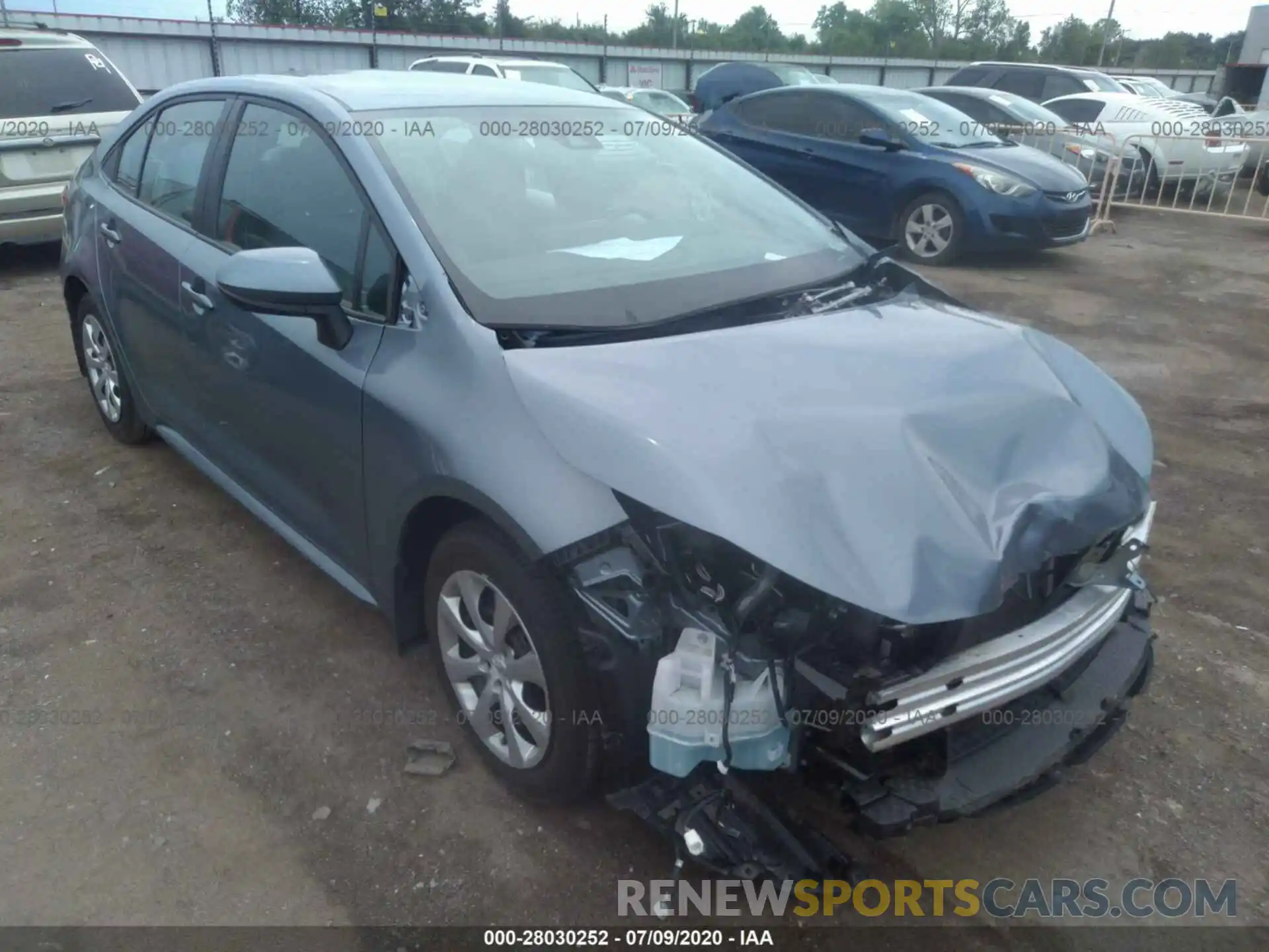 1 Photograph of a damaged car 5YFEPRAE9LP070669 TOYOTA COROLLA 2020