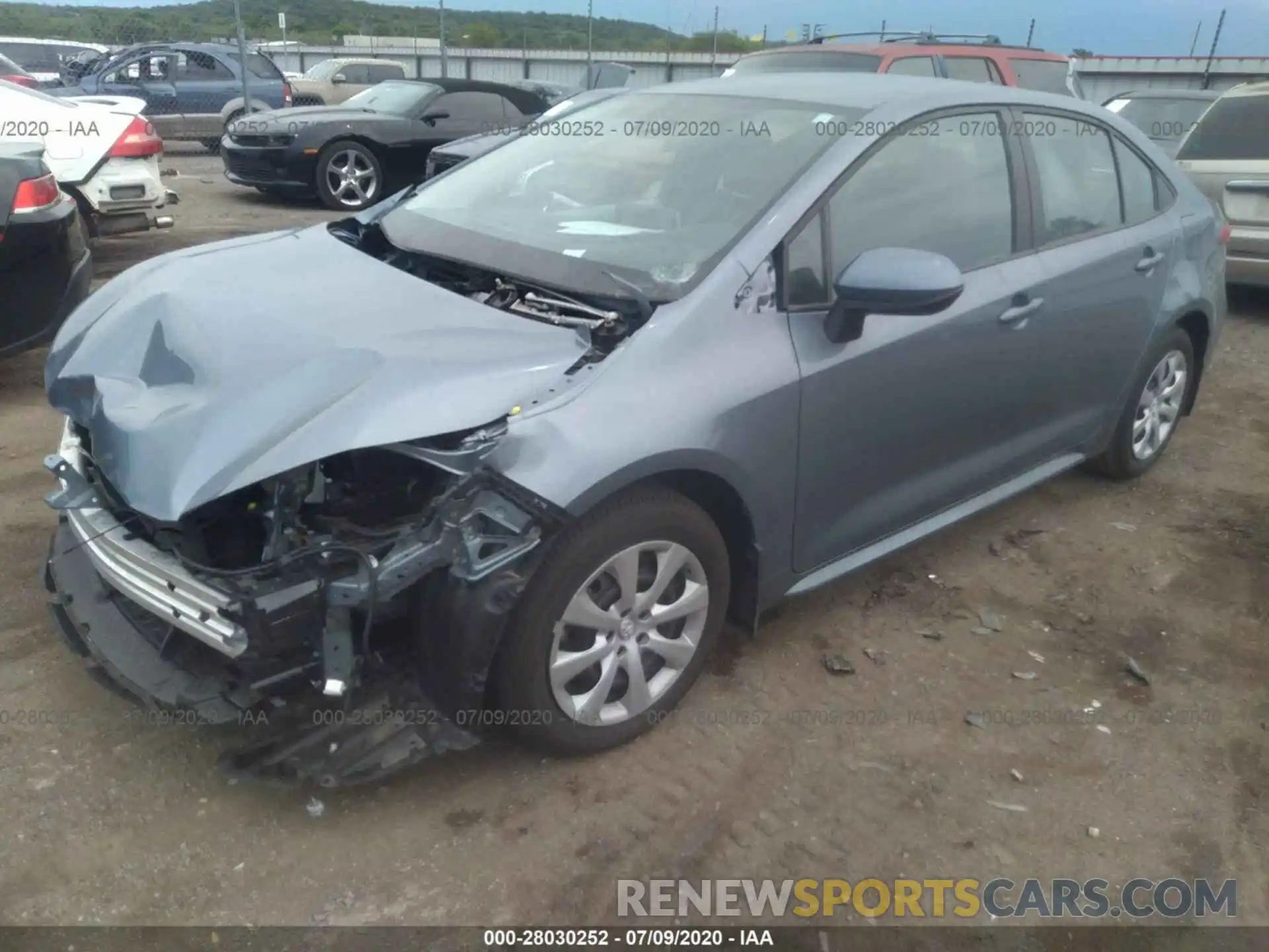 2 Photograph of a damaged car 5YFEPRAE9LP070669 TOYOTA COROLLA 2020