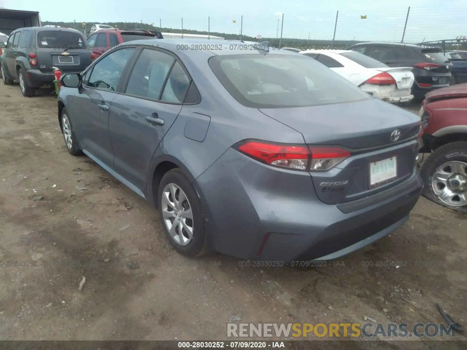 3 Photograph of a damaged car 5YFEPRAE9LP070669 TOYOTA COROLLA 2020