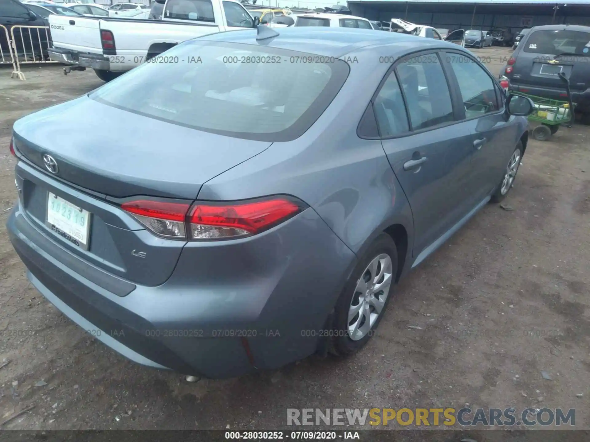 4 Photograph of a damaged car 5YFEPRAE9LP070669 TOYOTA COROLLA 2020