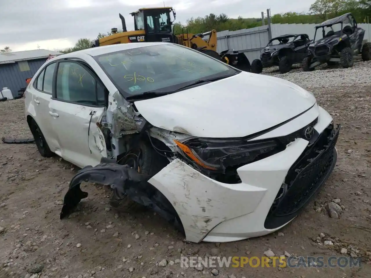 1 Photograph of a damaged car 5YFEPRAE9LP070977 TOYOTA COROLLA 2020