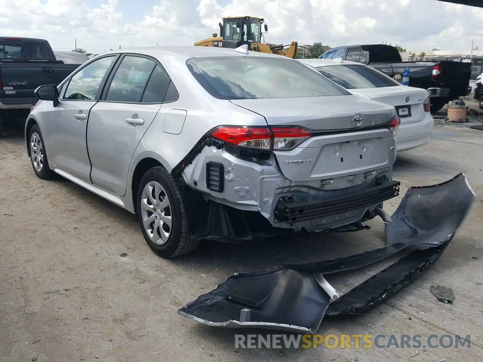 3 Photograph of a damaged car 5YFEPRAE9LP071286 TOYOTA COROLLA 2020