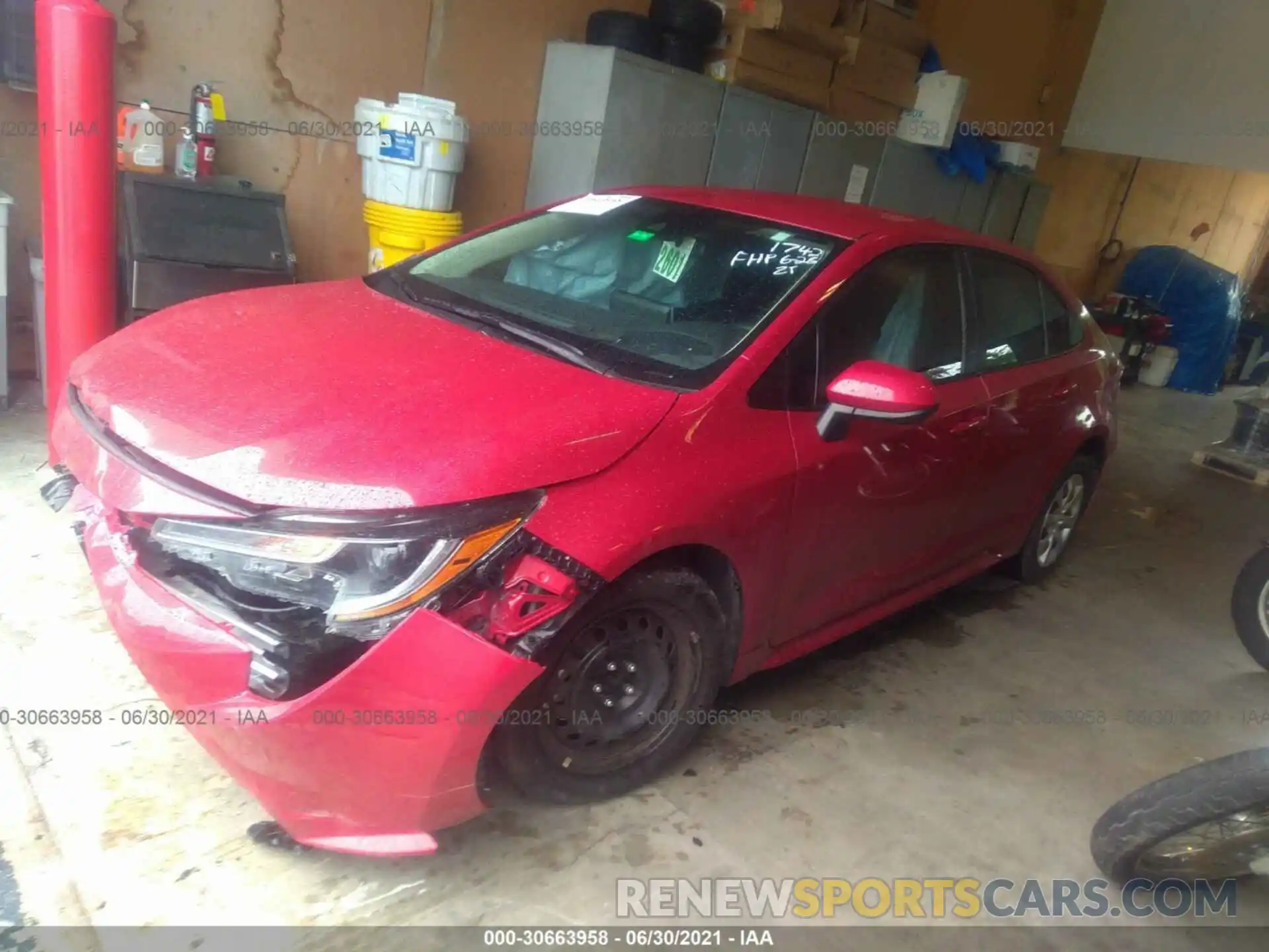 2 Photograph of a damaged car 5YFEPRAE9LP071742 TOYOTA COROLLA 2020