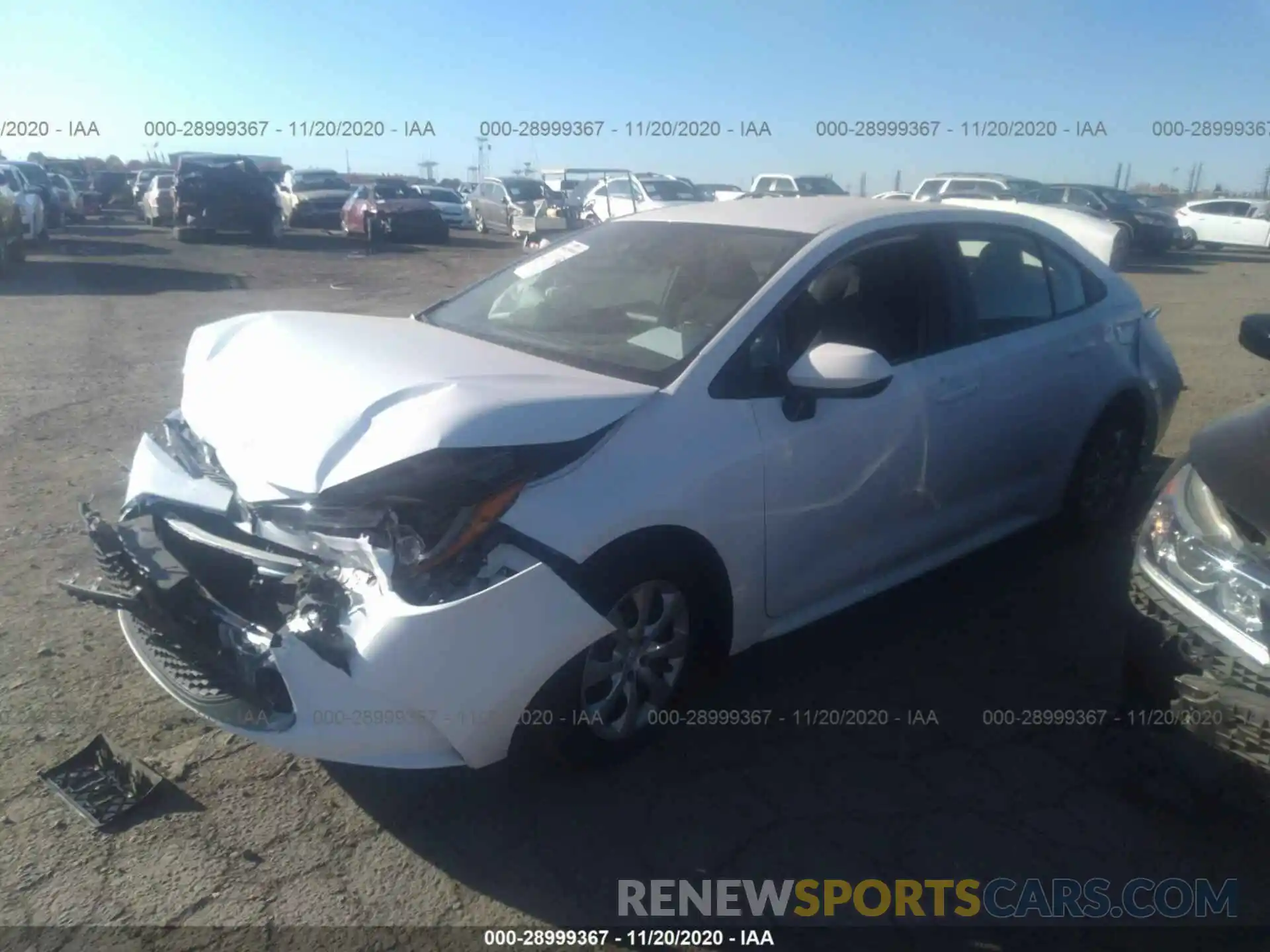 2 Photograph of a damaged car 5YFEPRAE9LP072471 TOYOTA COROLLA 2020