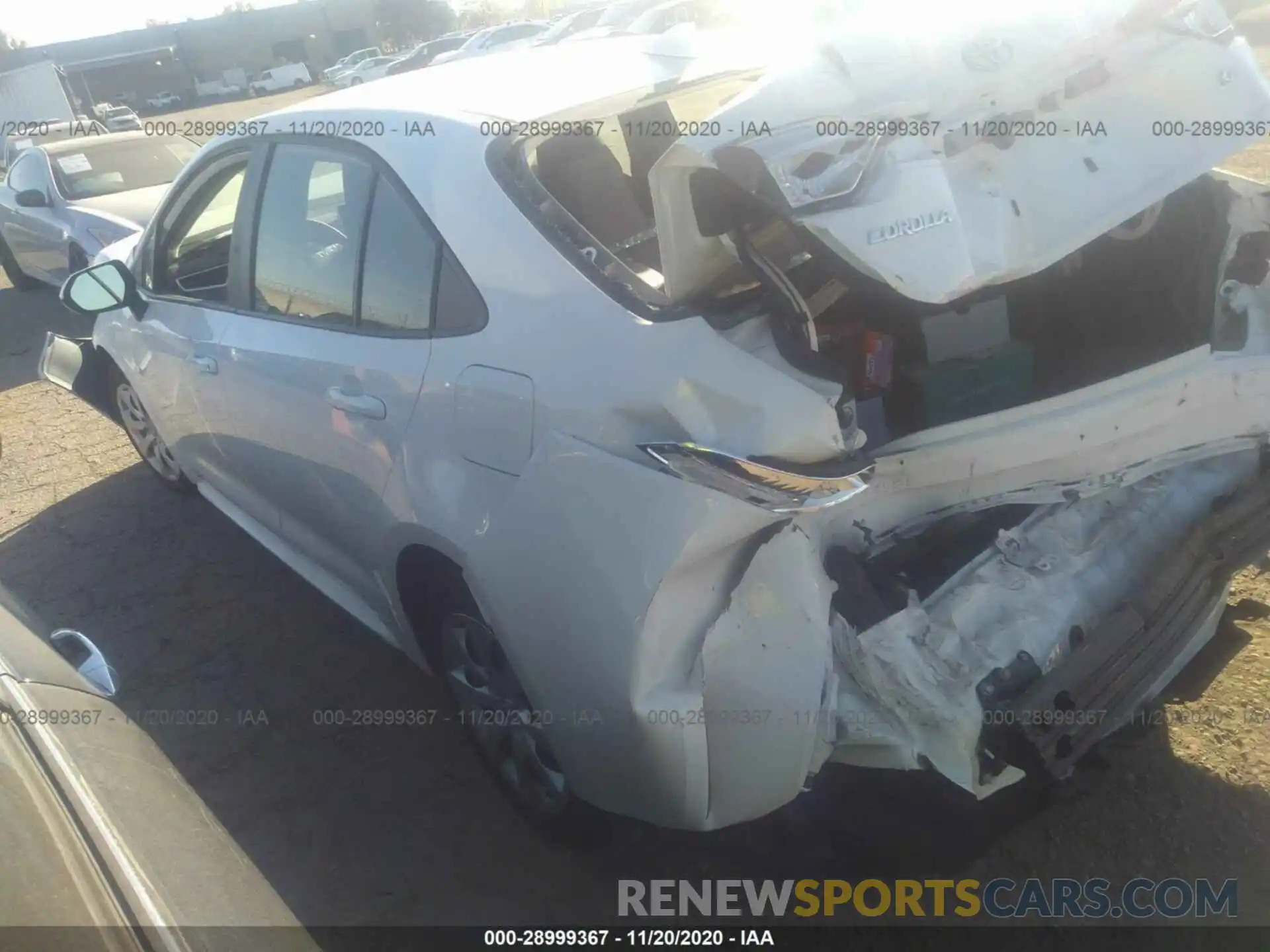 3 Photograph of a damaged car 5YFEPRAE9LP072471 TOYOTA COROLLA 2020