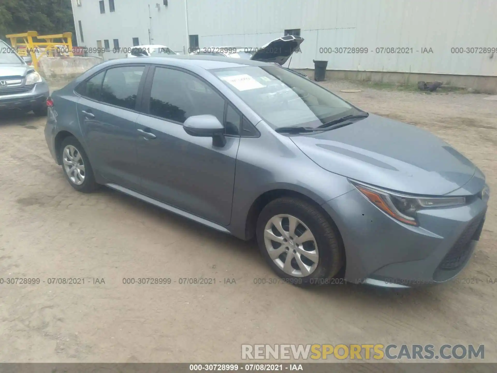 1 Photograph of a damaged car 5YFEPRAE9LP072602 TOYOTA COROLLA 2020