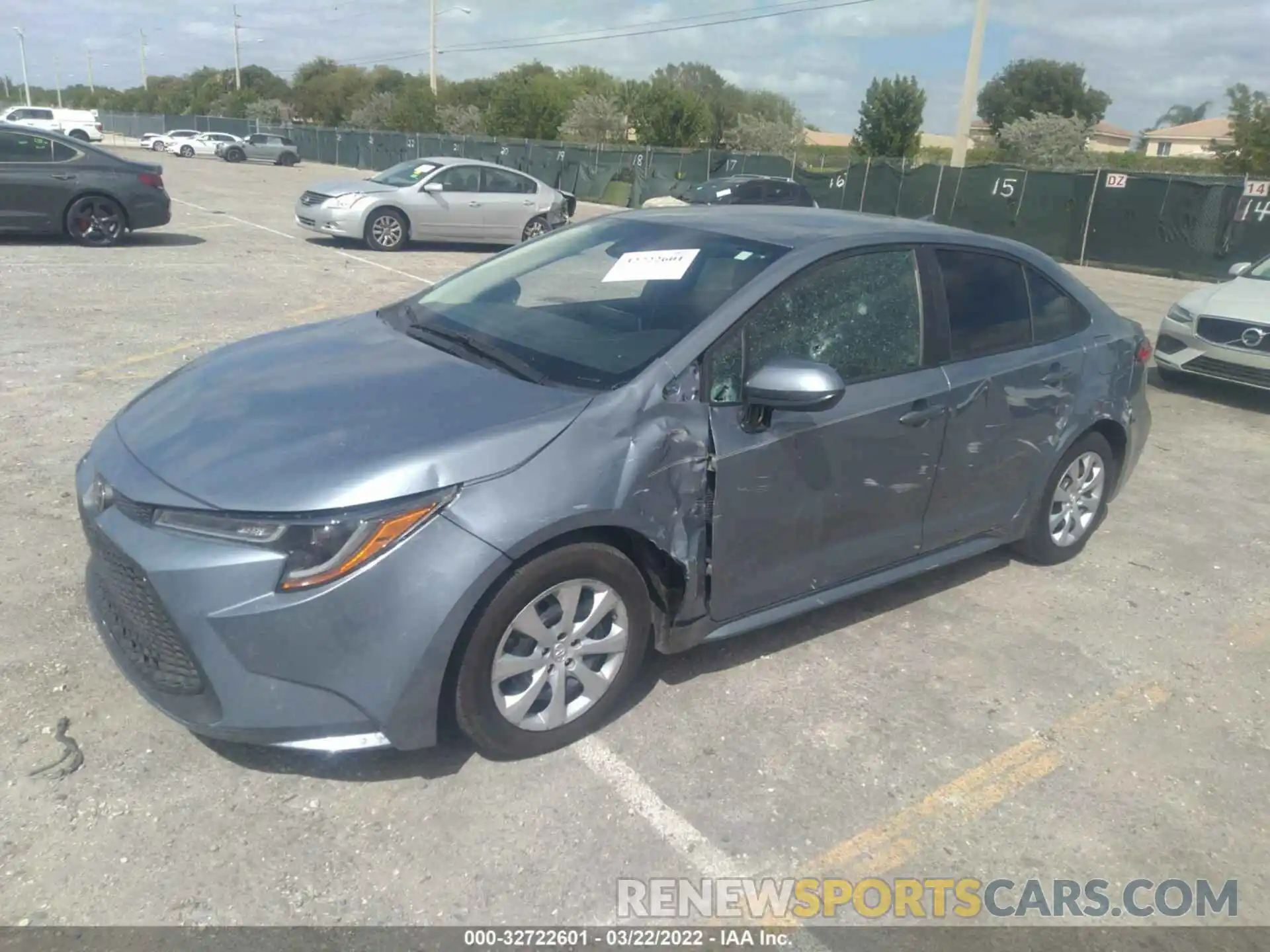 2 Photograph of a damaged car 5YFEPRAE9LP072793 TOYOTA COROLLA 2020