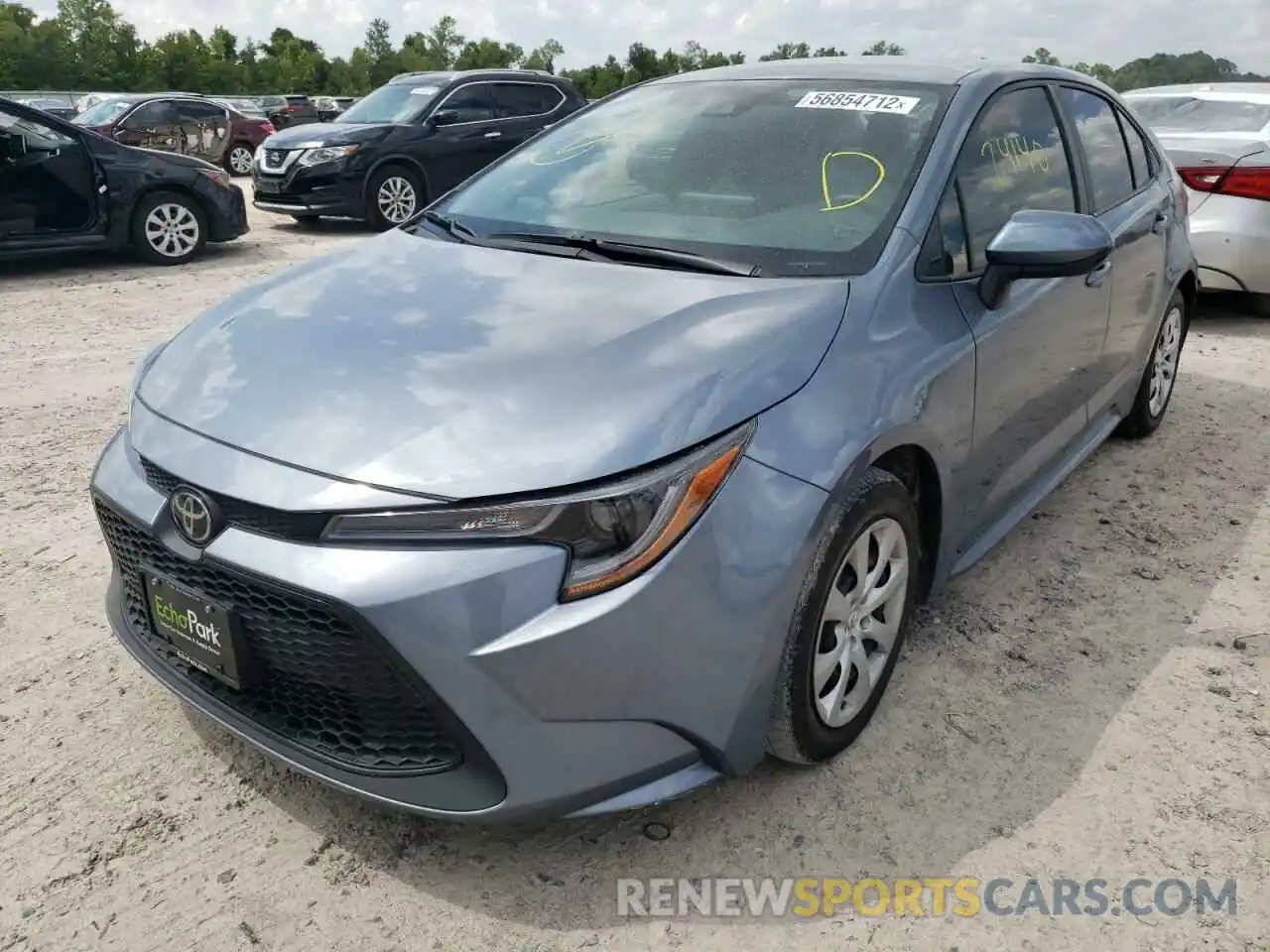 2 Photograph of a damaged car 5YFEPRAE9LP073457 TOYOTA COROLLA 2020