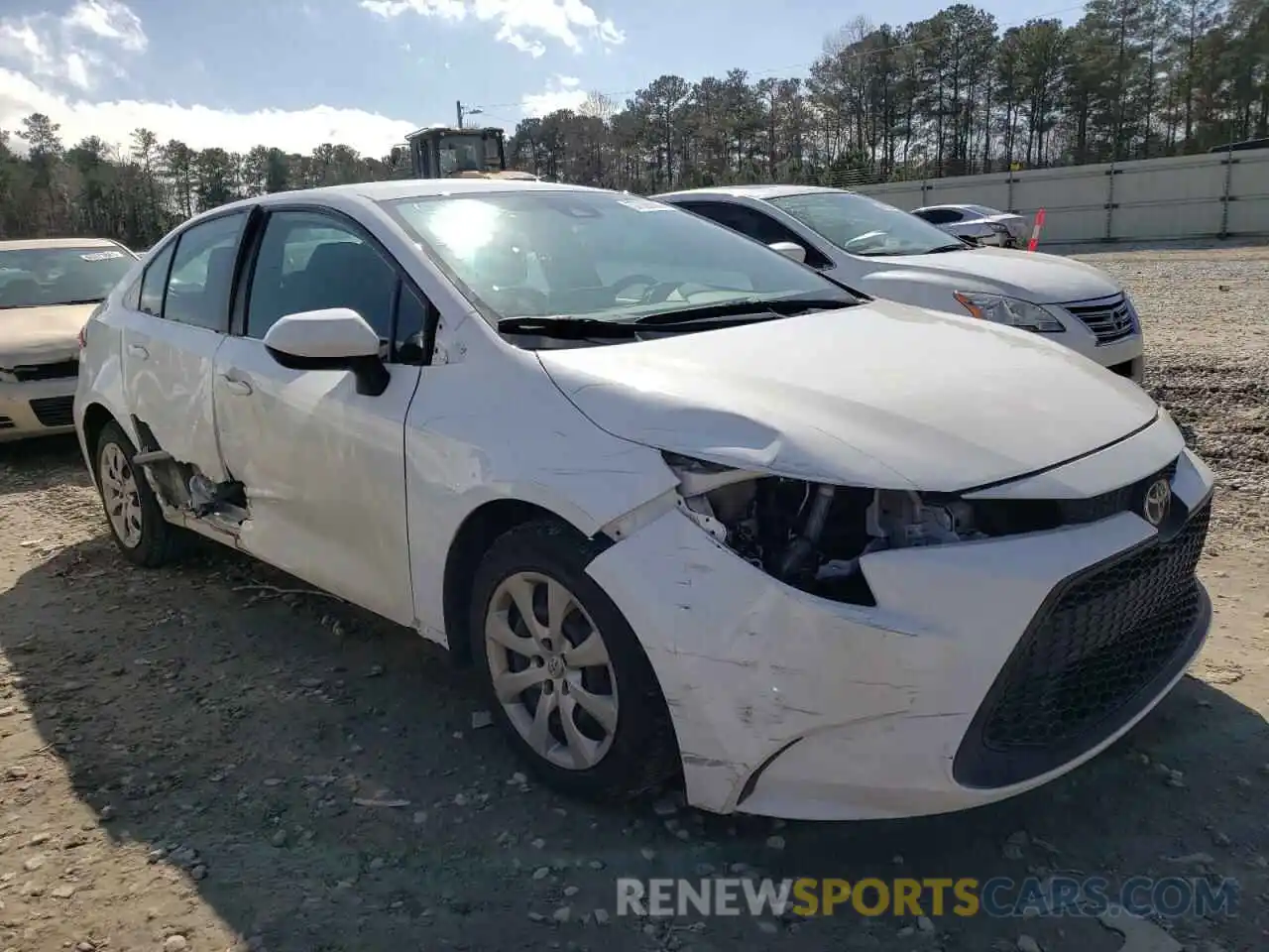 1 Photograph of a damaged car 5YFEPRAE9LP074186 TOYOTA COROLLA 2020